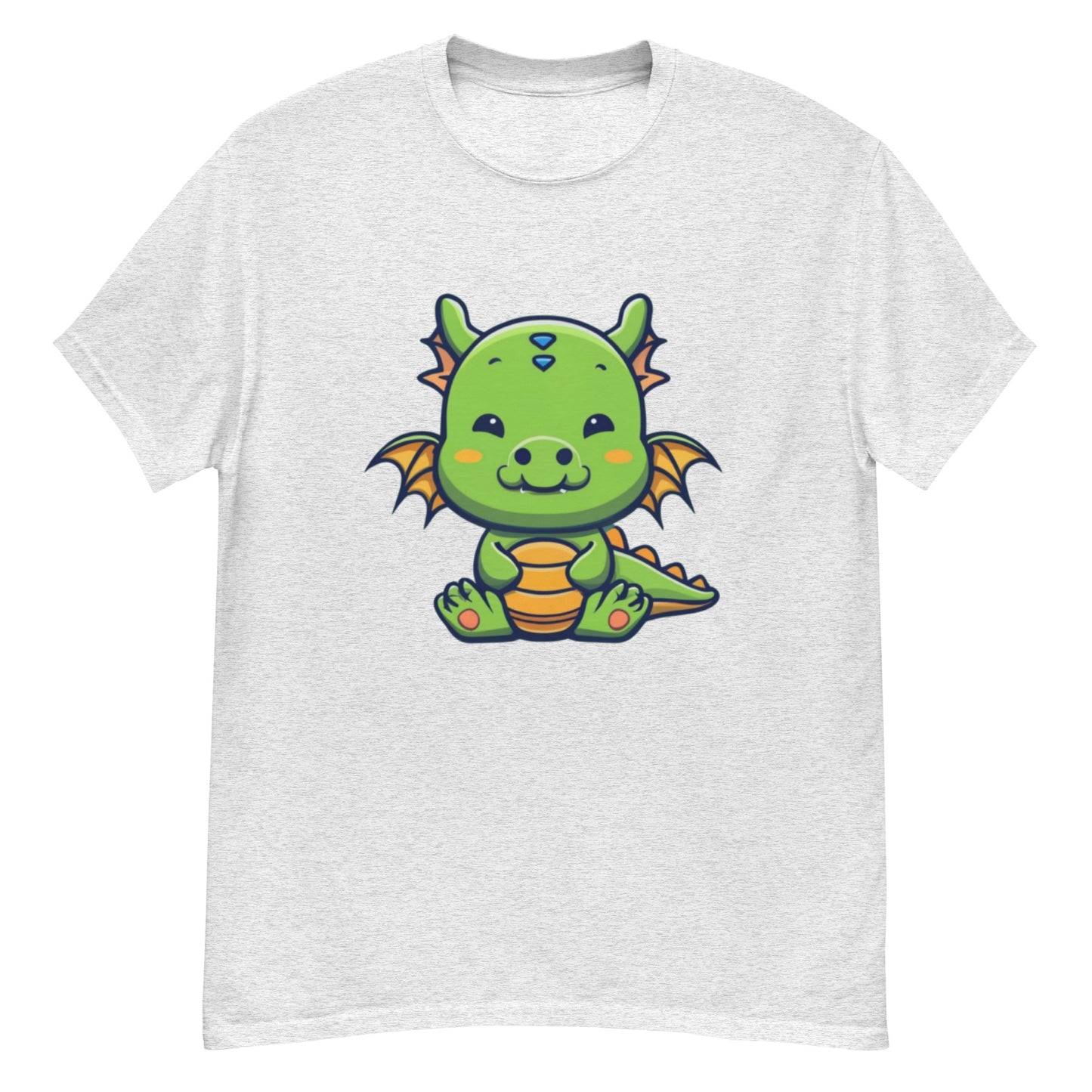 Cool Tecknad Grön Drake T-shirt | Låt Fantasin Flyga!