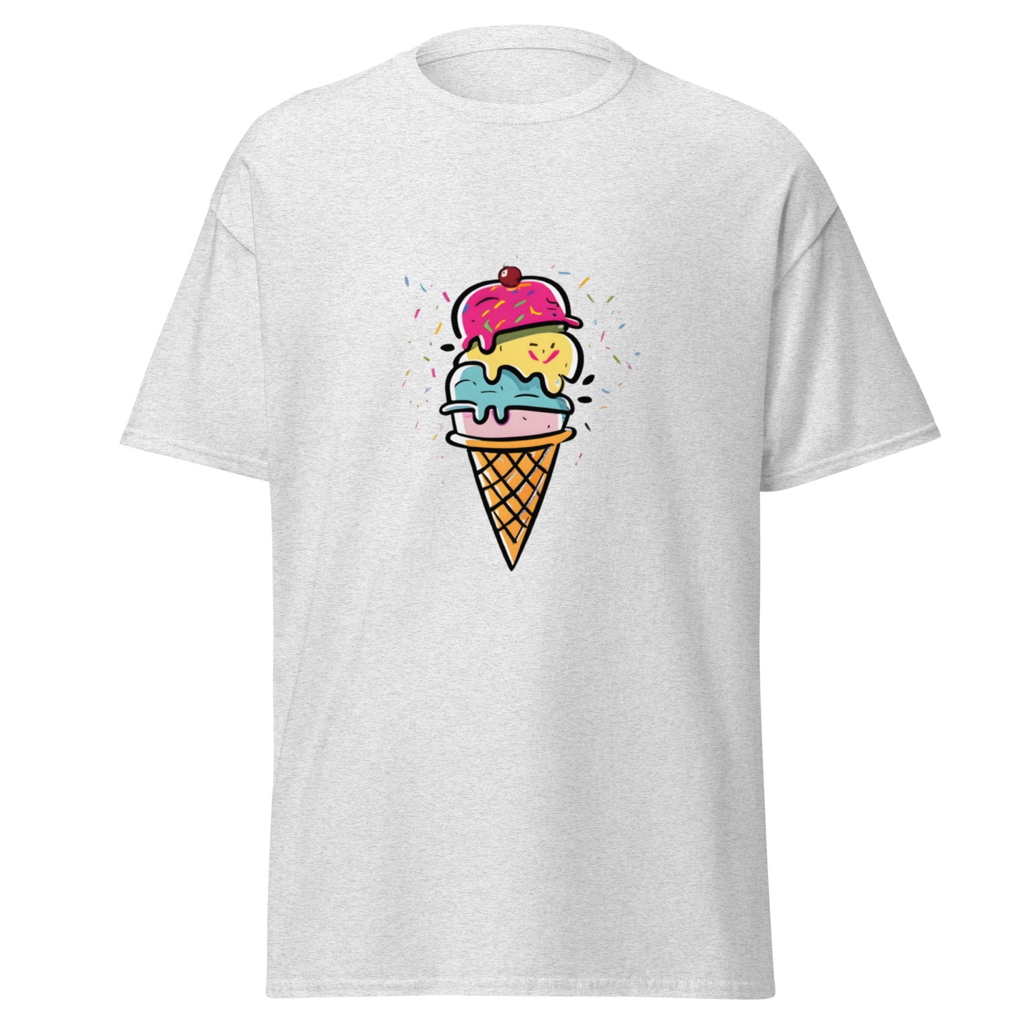 Cooling T-shirt with ice cream motif