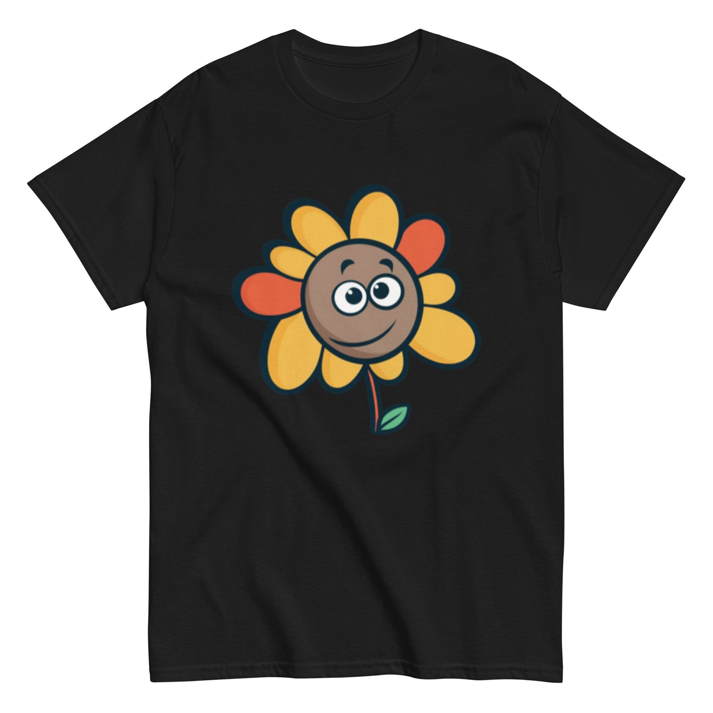 Colorful Animated Flower T-Shirt | Playful and Unique Design