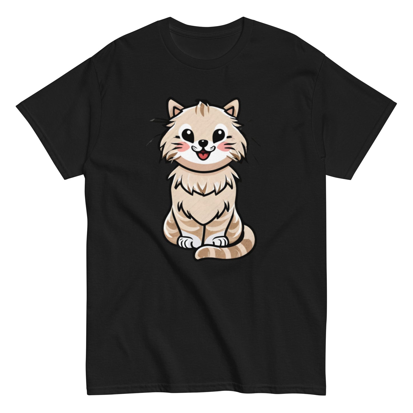 Capture the Charm with Our Adorable Cartoon Gray Cat T-Shirt!