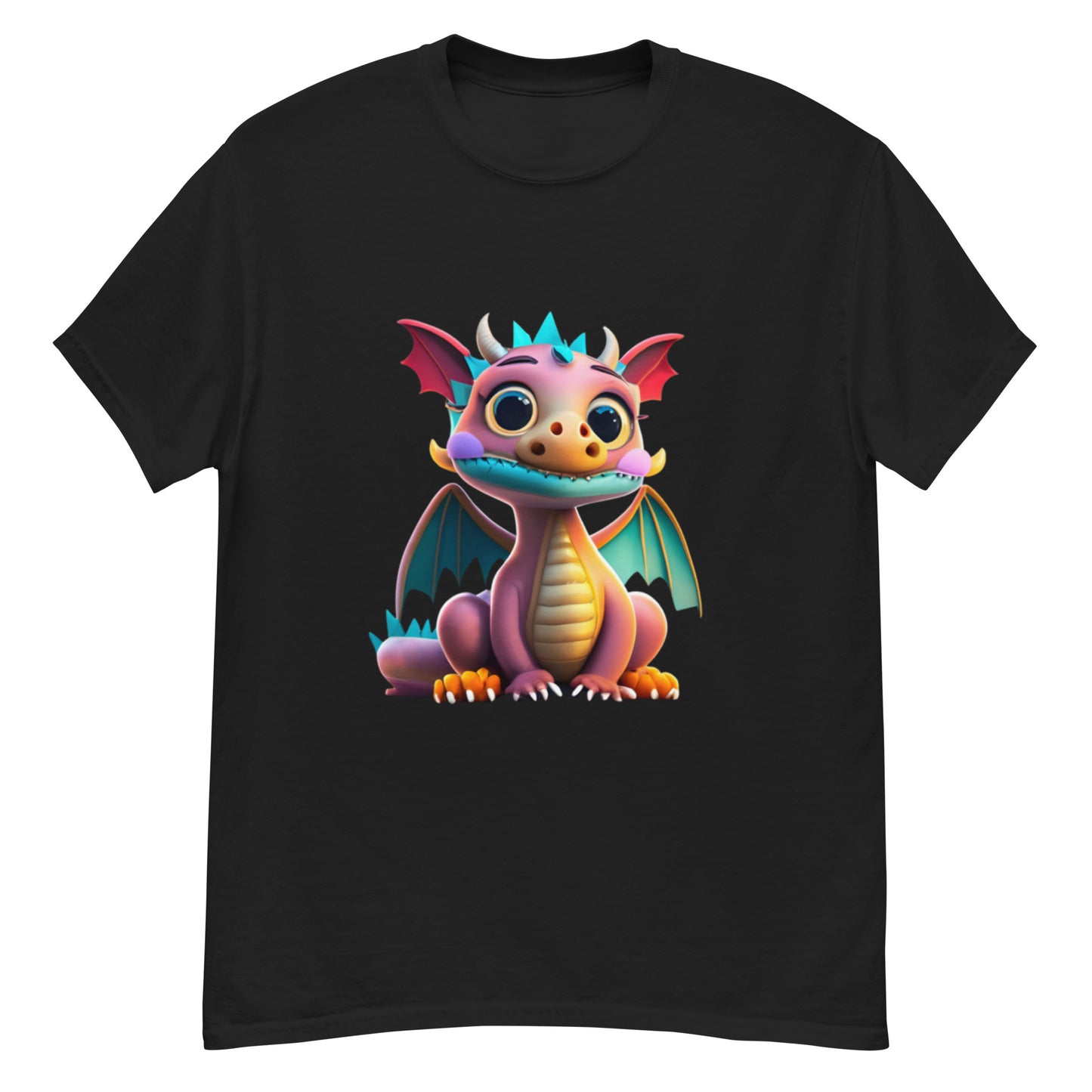 Rosa Drak-T-shirt