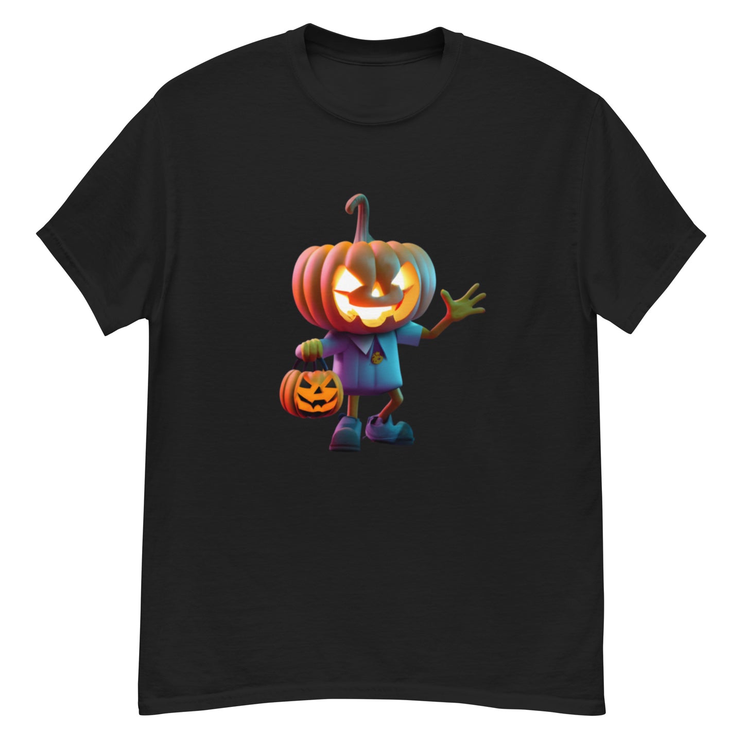 Stilren Halloween T-shirt med Halloween Gubbe