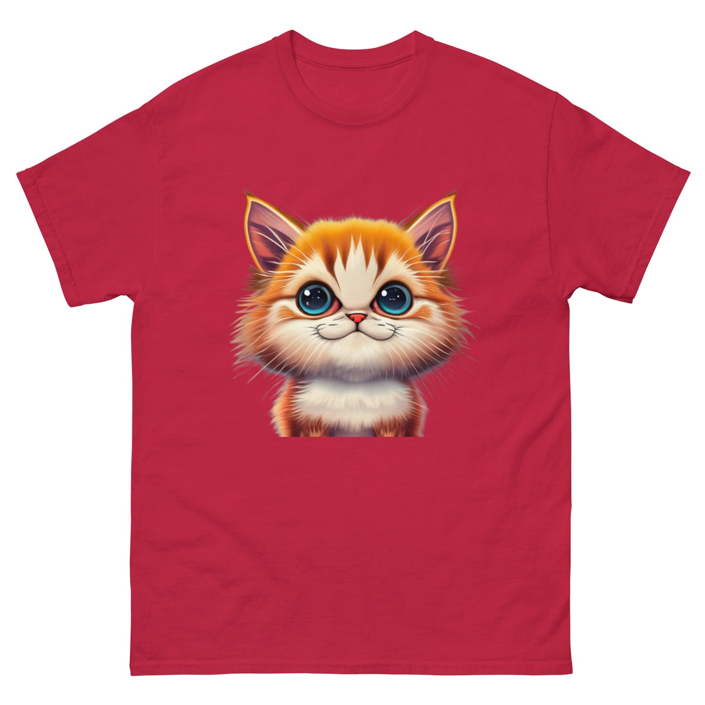 Cute Animated Cat T-Shirt | Playful Unique Design