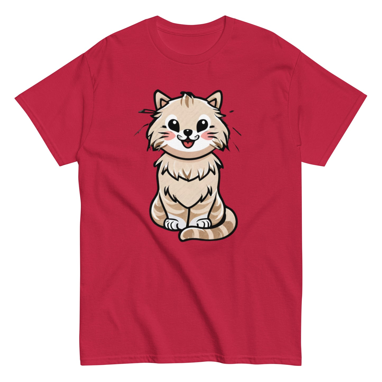 Capture the Charm with Our Adorable Cartoon Gray Cat T-Shirt!