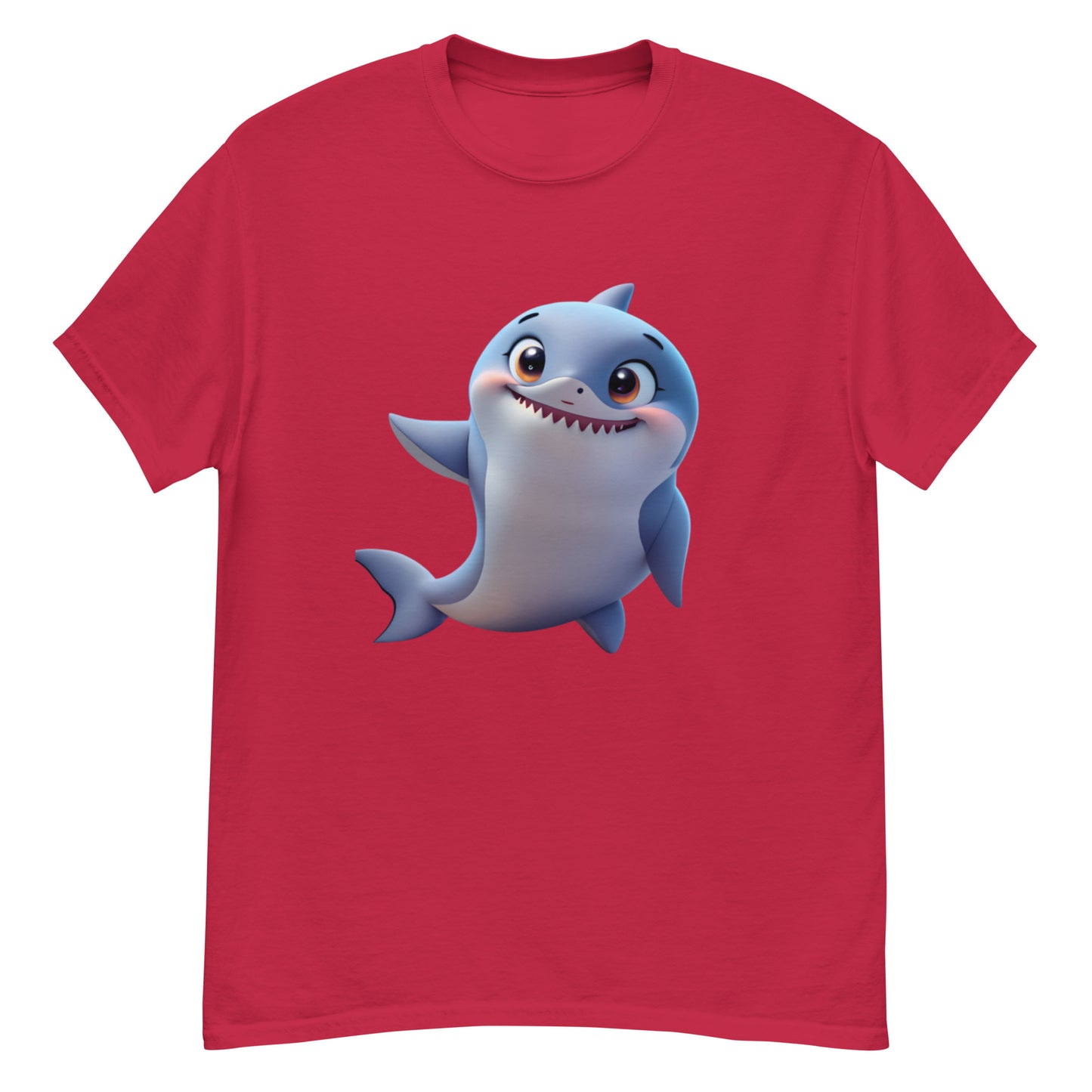 Animated Shark T-shirt in Cotton - Uniquely Designed