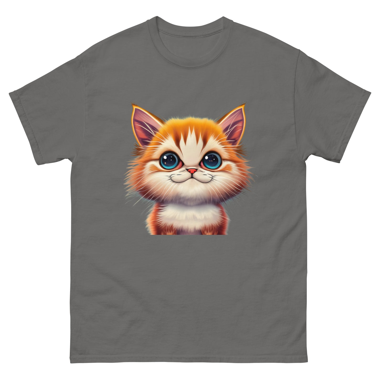 Cute Animated Cat T-Shirt | Playful Unique Design