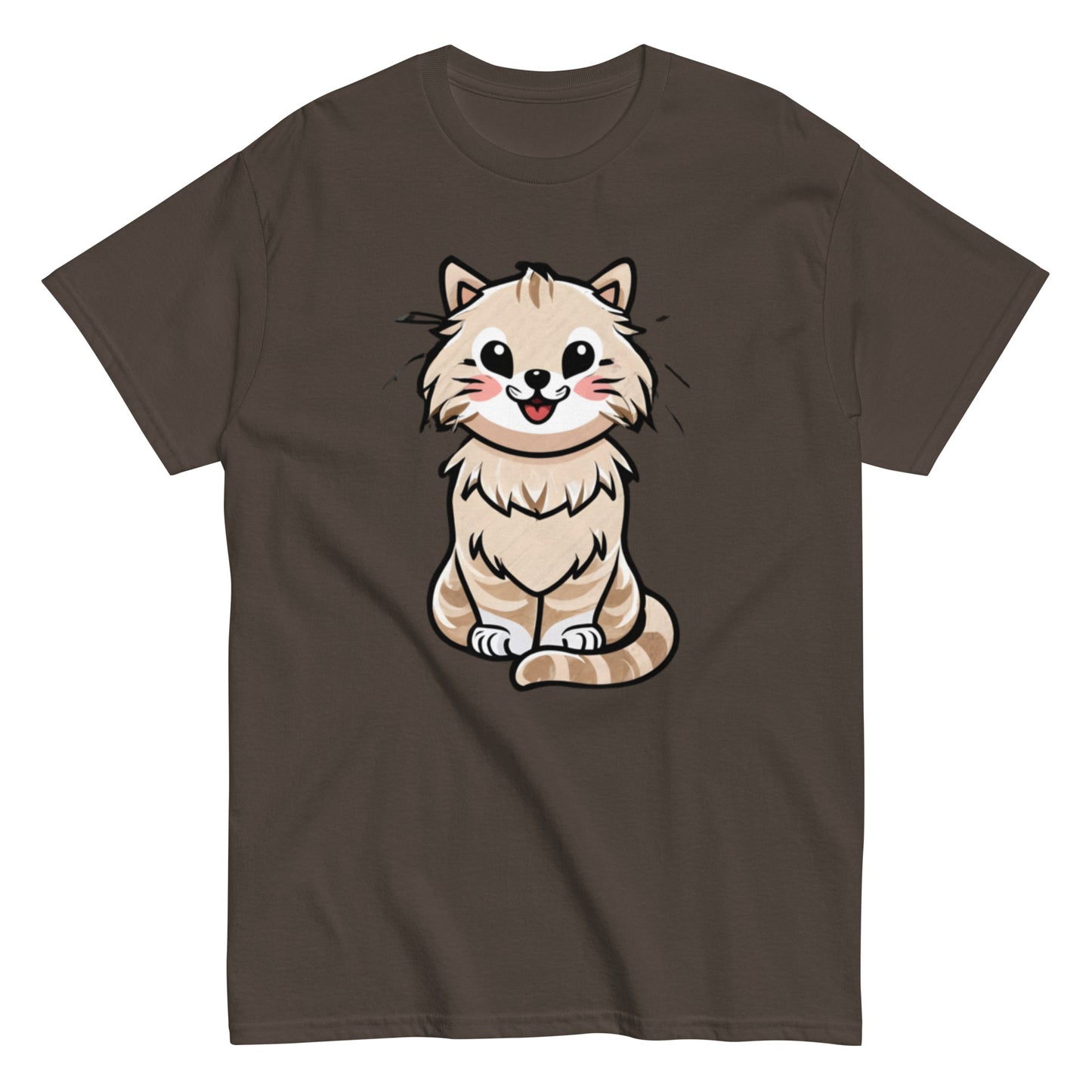 Capture the Charm with Our Adorable Cartoon Gray Cat T-Shirt!