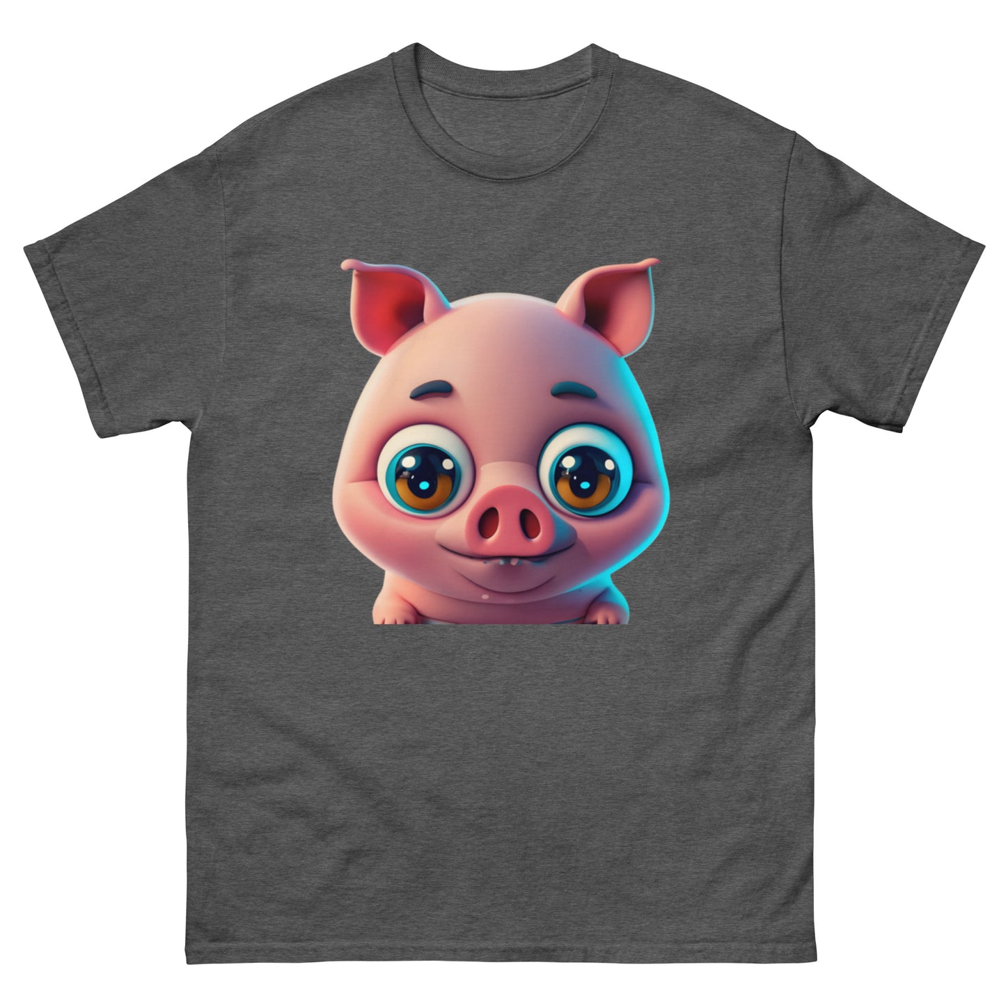 Adorable T-shirt Pig with Big Eyes