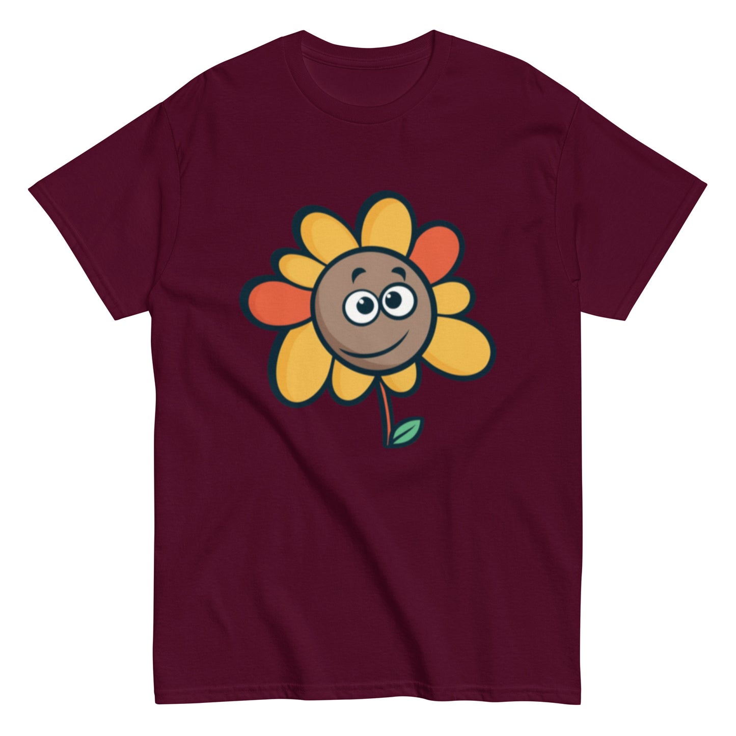 Colorful Animated Flower T-Shirt | Playful and Unique Design