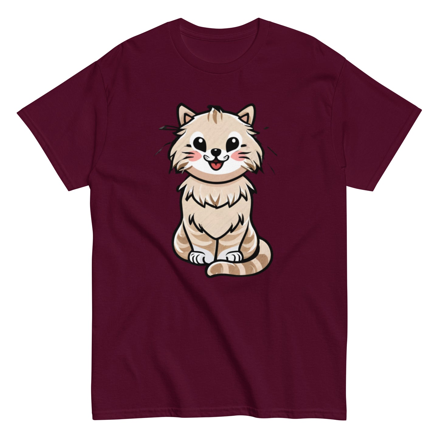 Capture the Charm with Our Adorable Cartoon Gray Cat T-Shirt!
