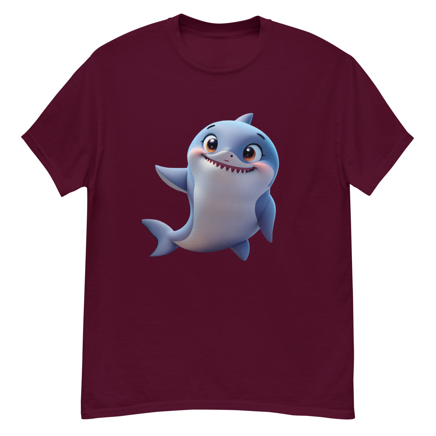 Animated Shark T-shirt in Cotton - Uniquely Designed