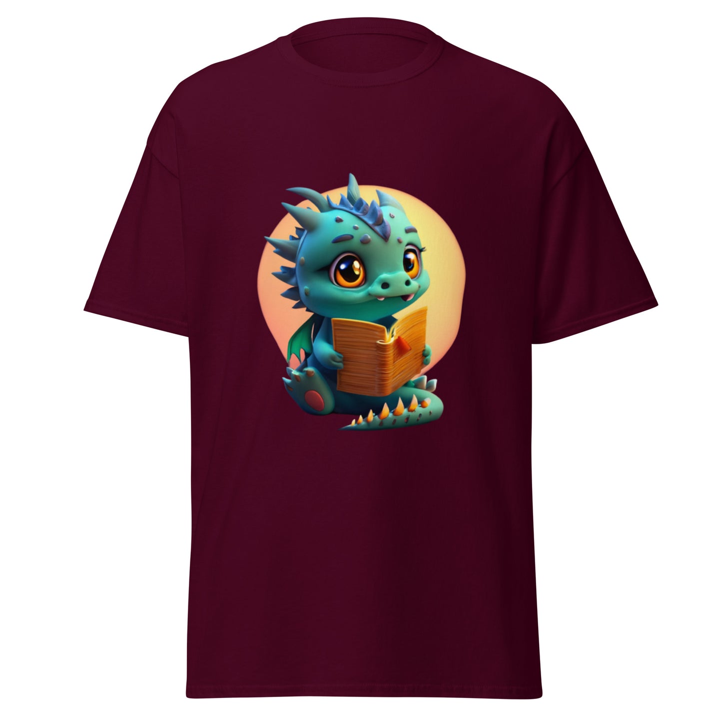 T-shirt Dragon with Book