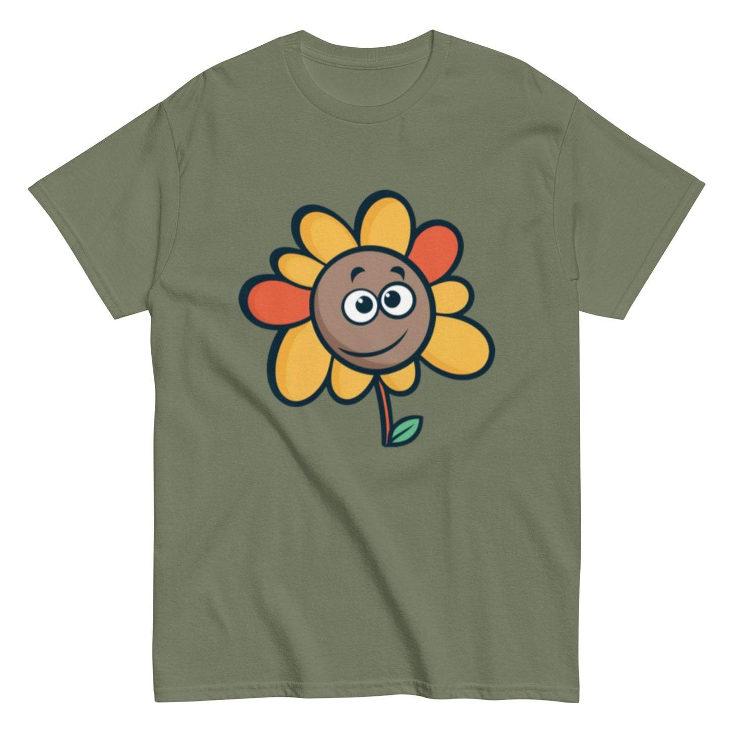 Colorful Animated Flower T-Shirt | Playful and Unique Design