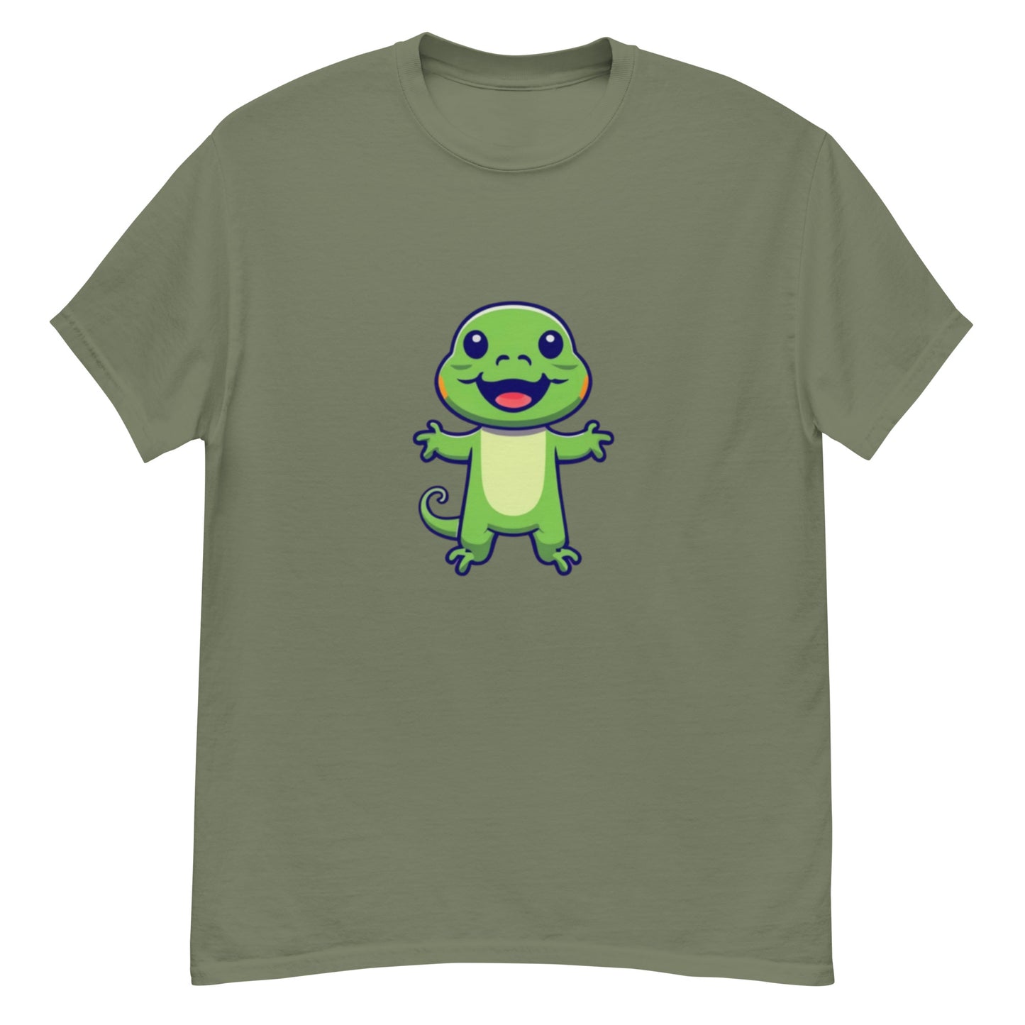 Green Little Lizard T-shirt | Unique animal design