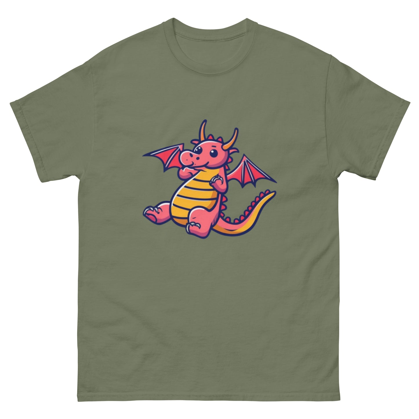 Gullig Tecknad Drake T-shirt