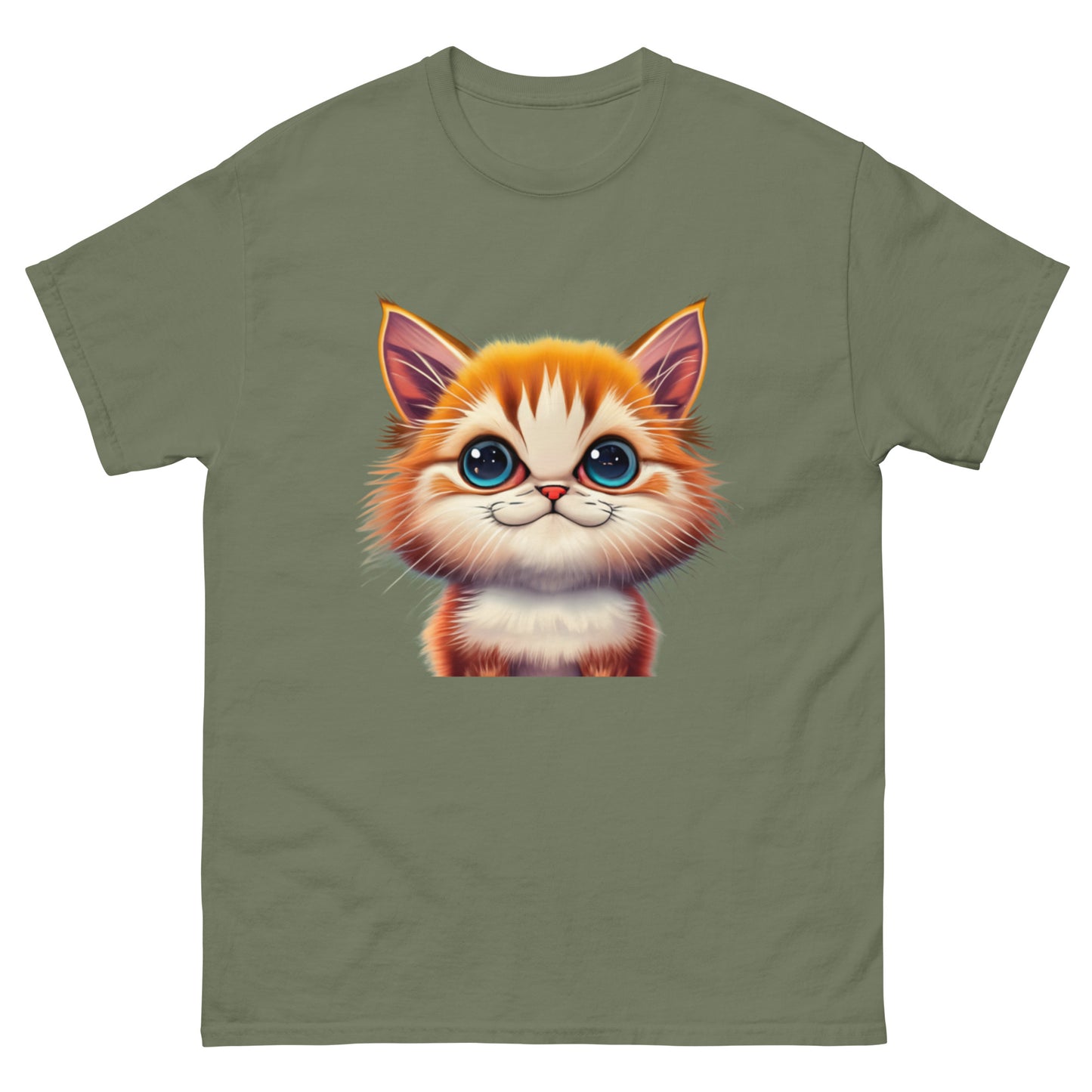Cute Animated Cat T-Shirt | Playful Unique Design