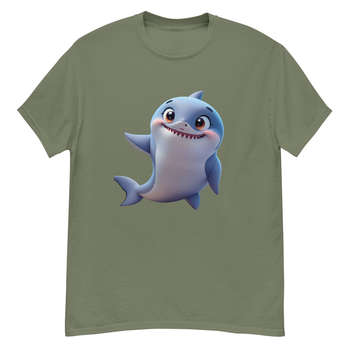 Animated Shark T-shirt in Cotton - Uniquely Designed