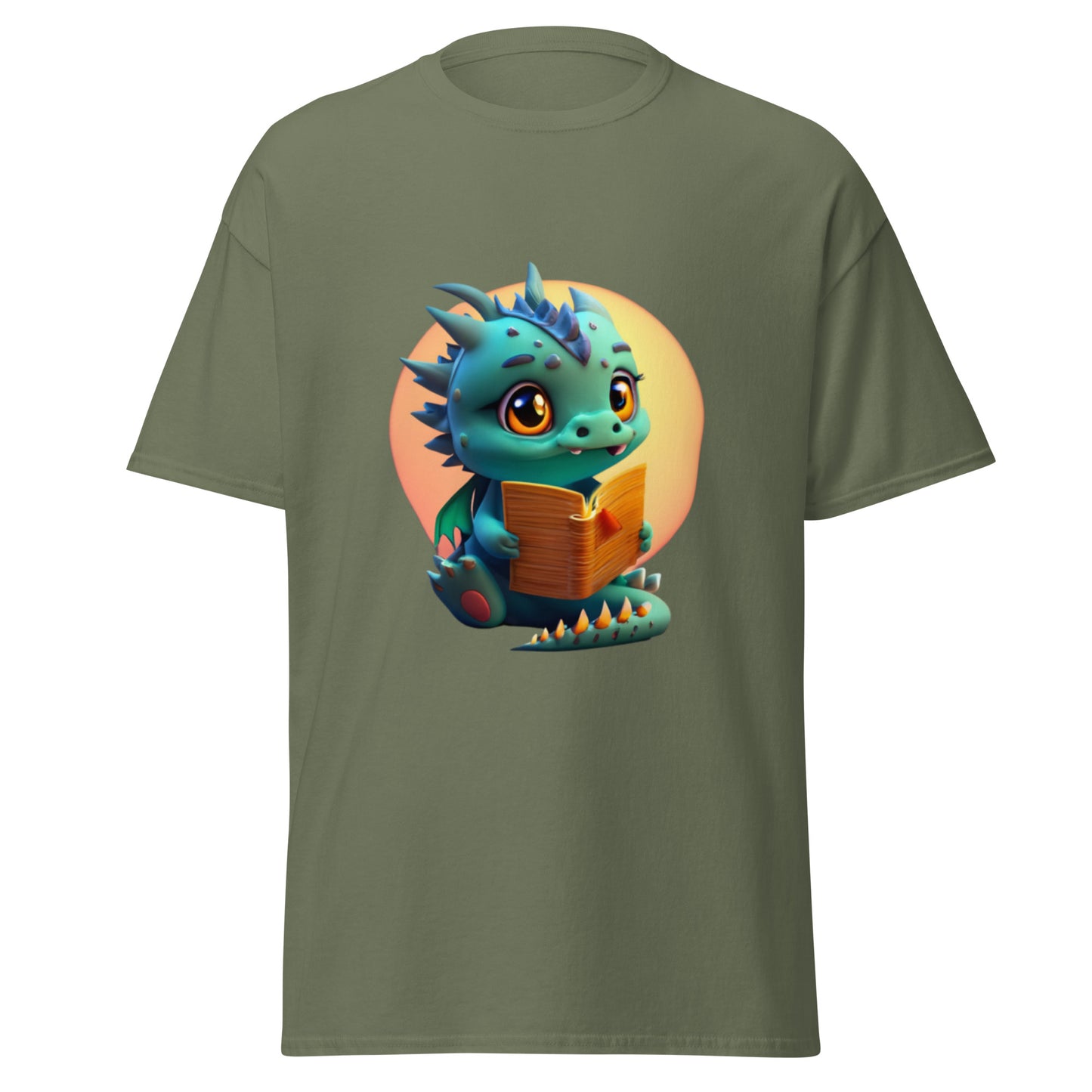 T-shirt Dragon with Book