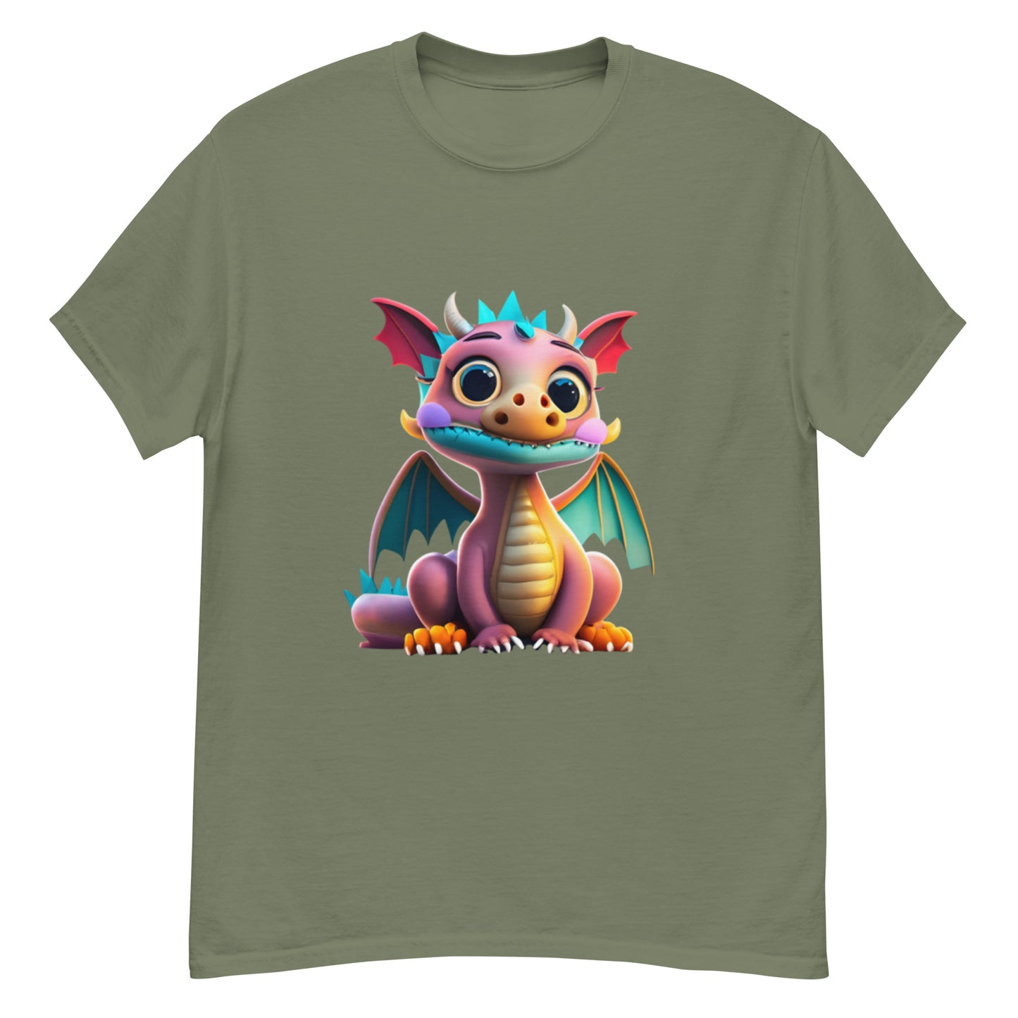 Rosa Drak-T-shirt
