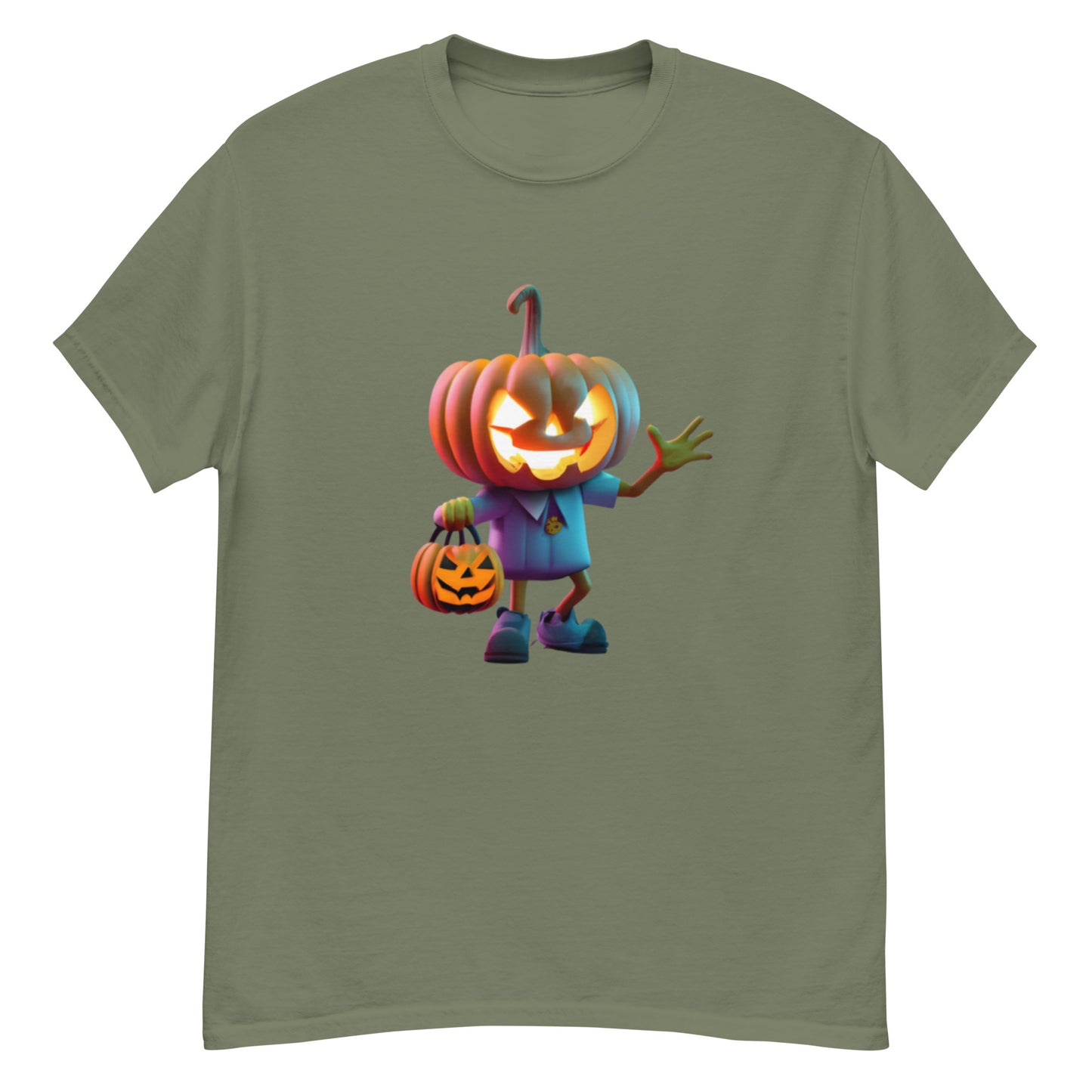 Stilren Halloween T-shirt med Halloween Gubbe