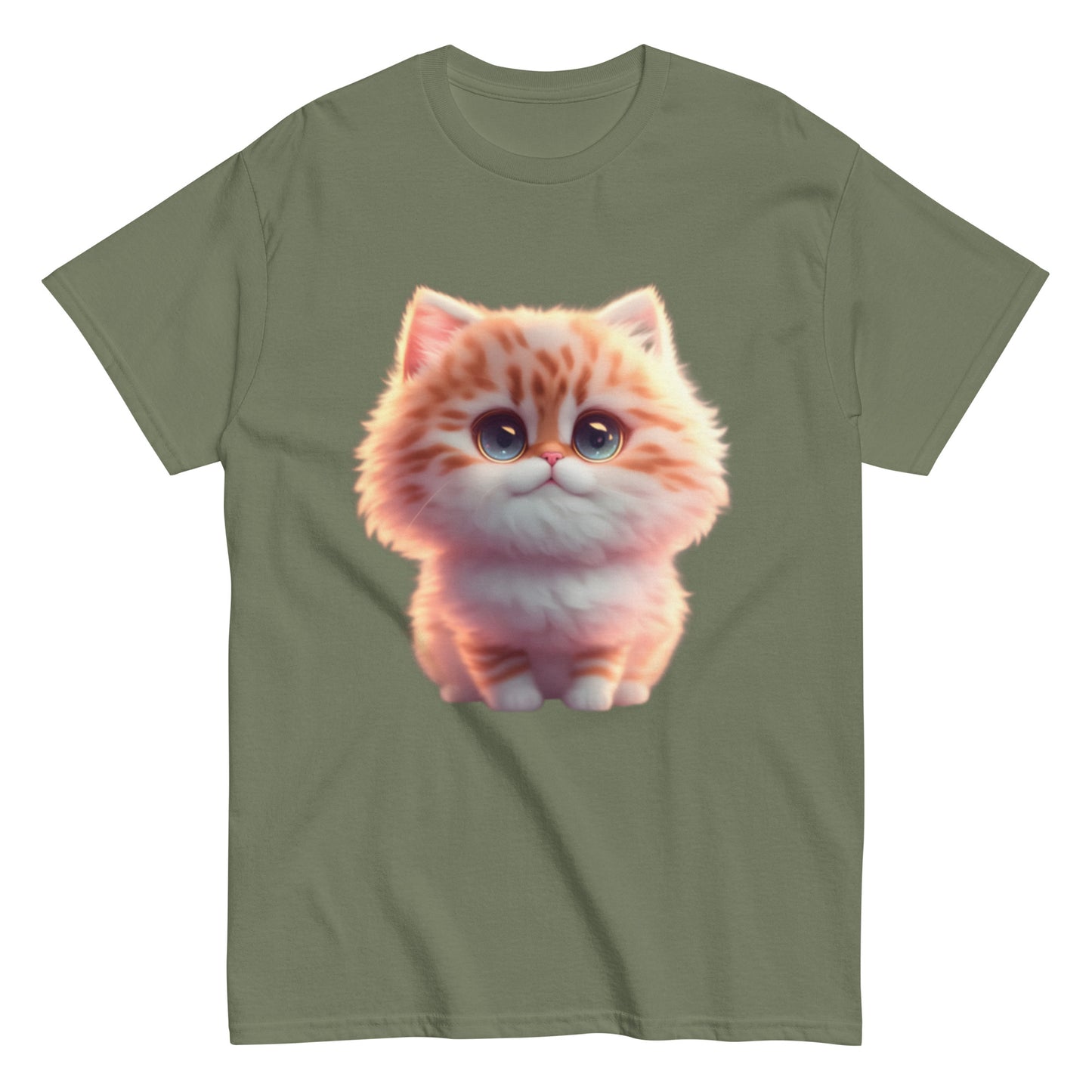 T-shirt with Animated Cat