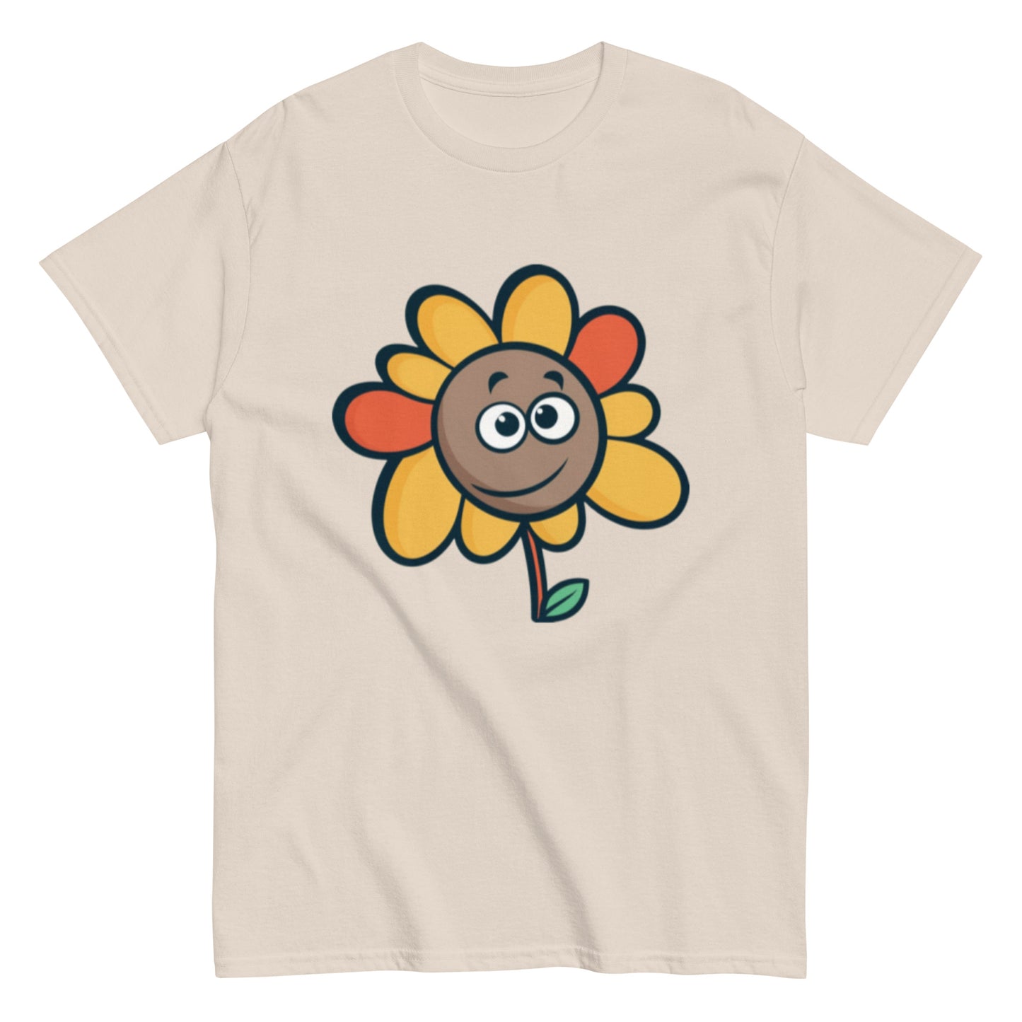 Colorful Animated Flower T-Shirt | Playful and Unique Design