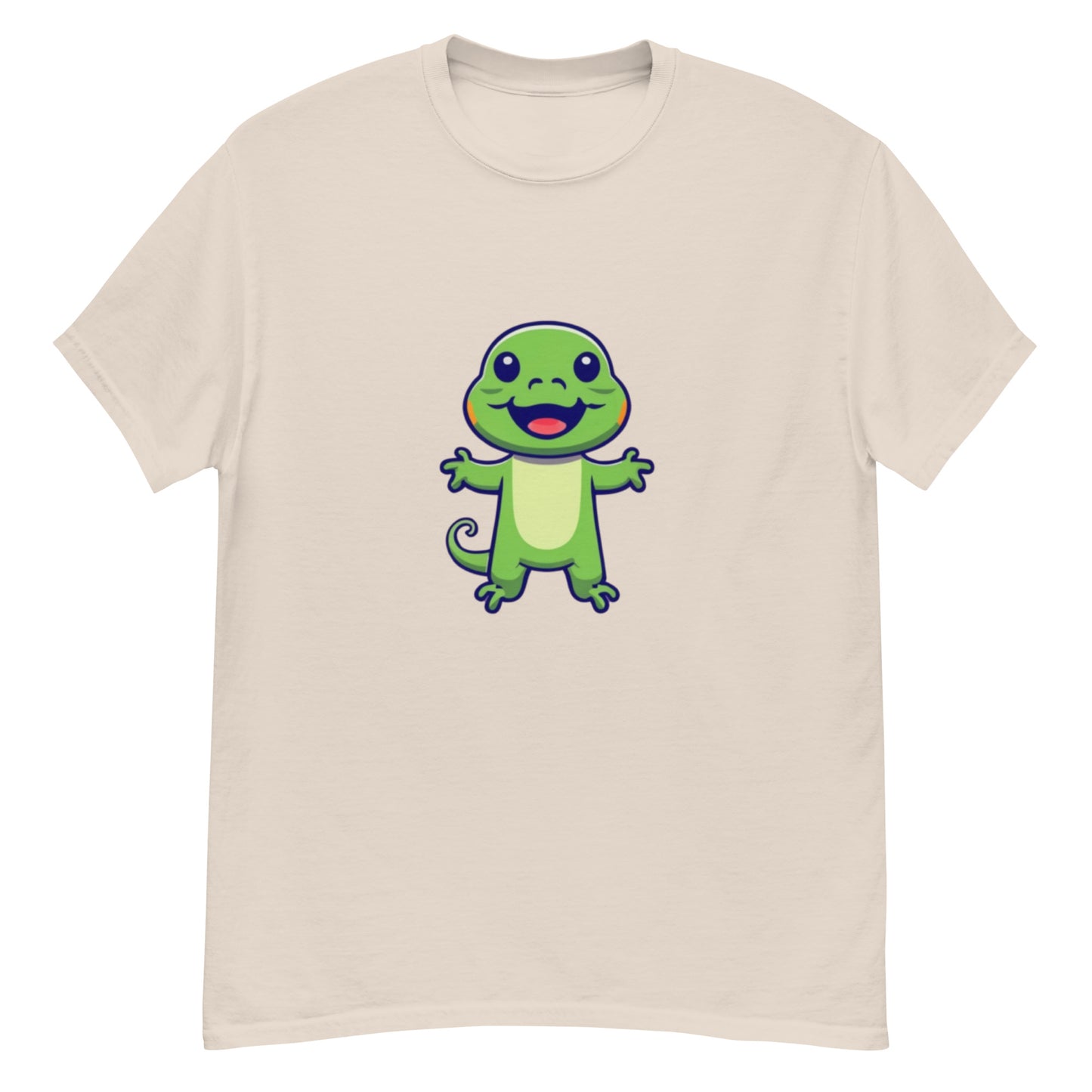 Green Little Lizard T-shirt | Unique animal design