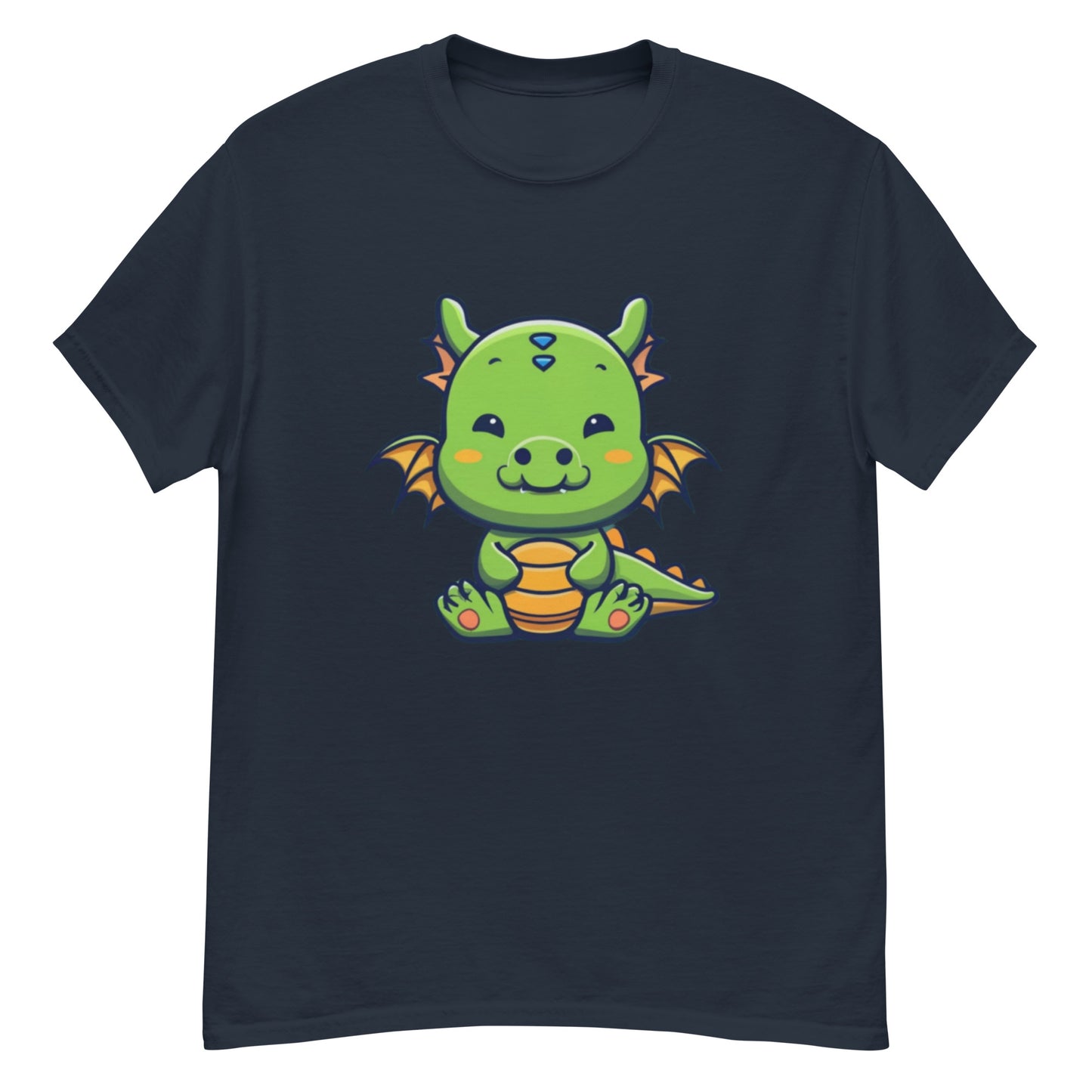 Cool Tecknad Grön Drake T-shirt | Låt Fantasin Flyga!