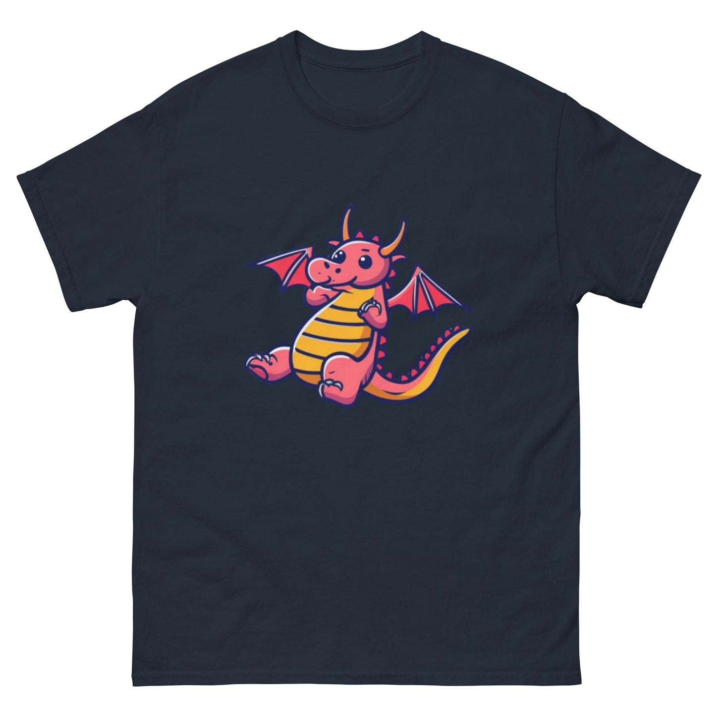 Gullig Tecknad Drake T-shirt
