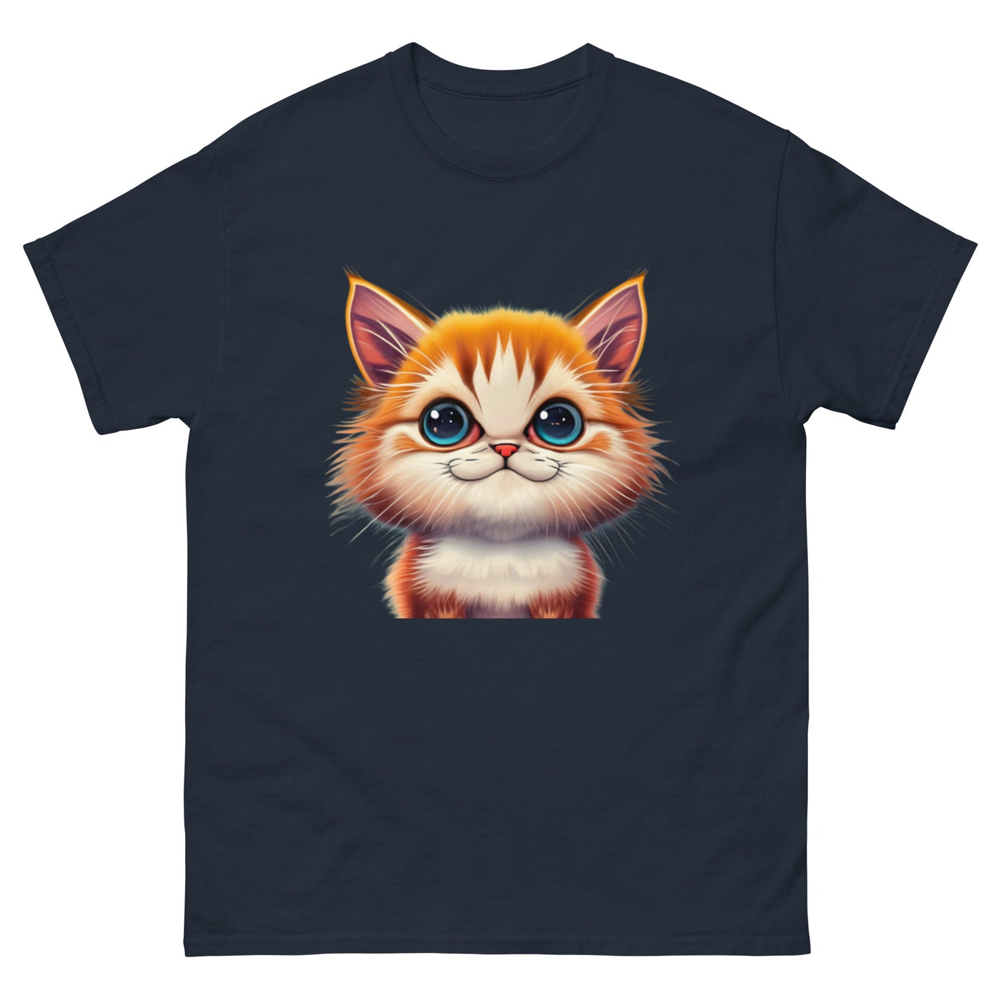 Cute Animated Cat T-Shirt | Playful Unique Design