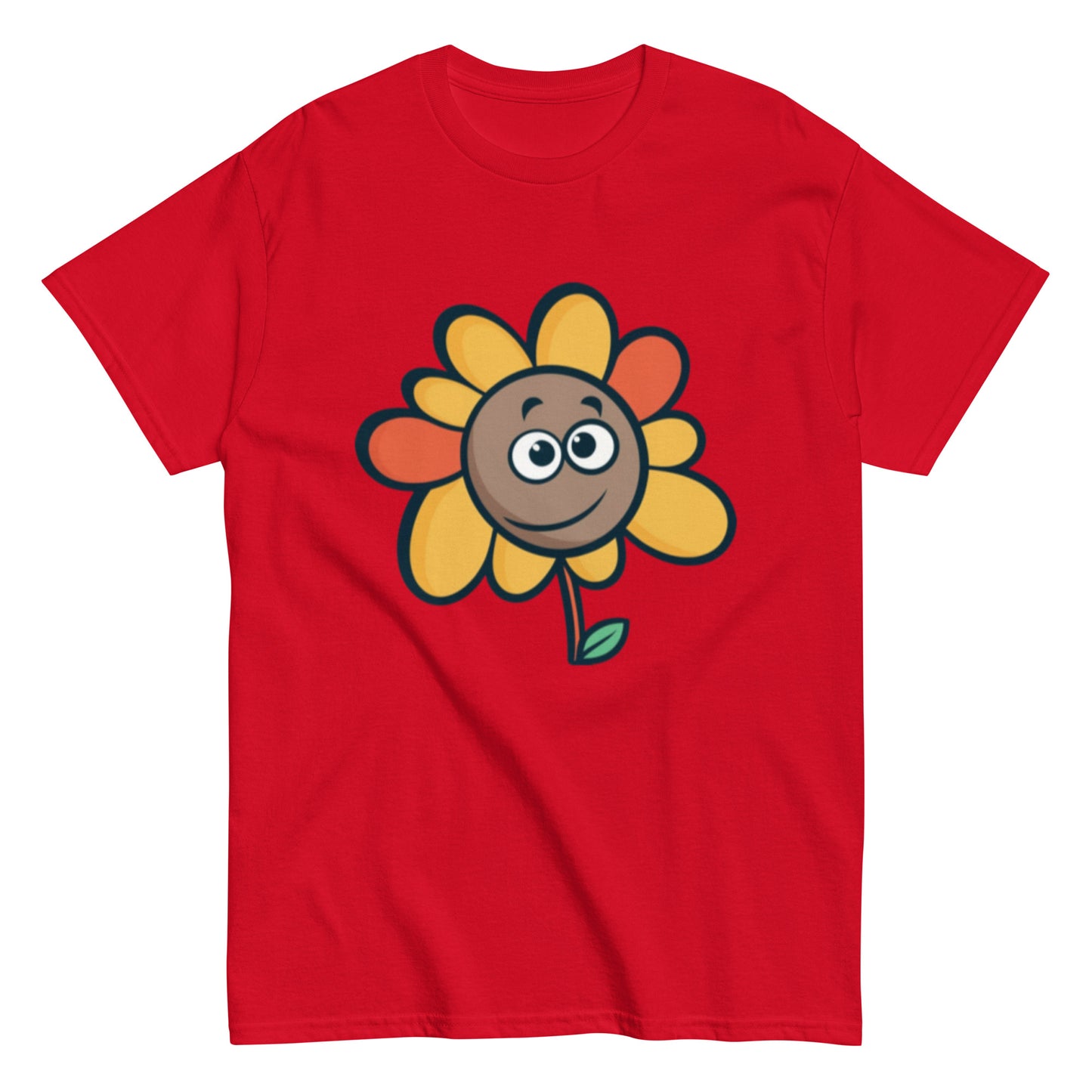 Colorful Animated Flower T-Shirt | Playful and Unique Design