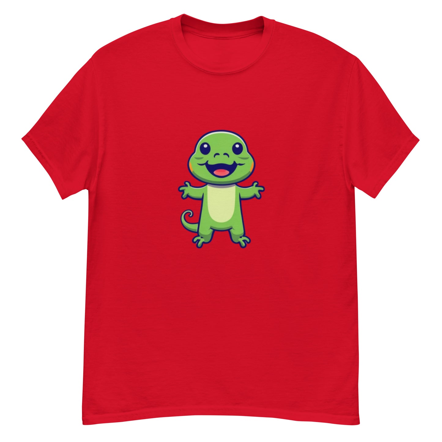 Green Little Lizard T-shirt | Unique animal design