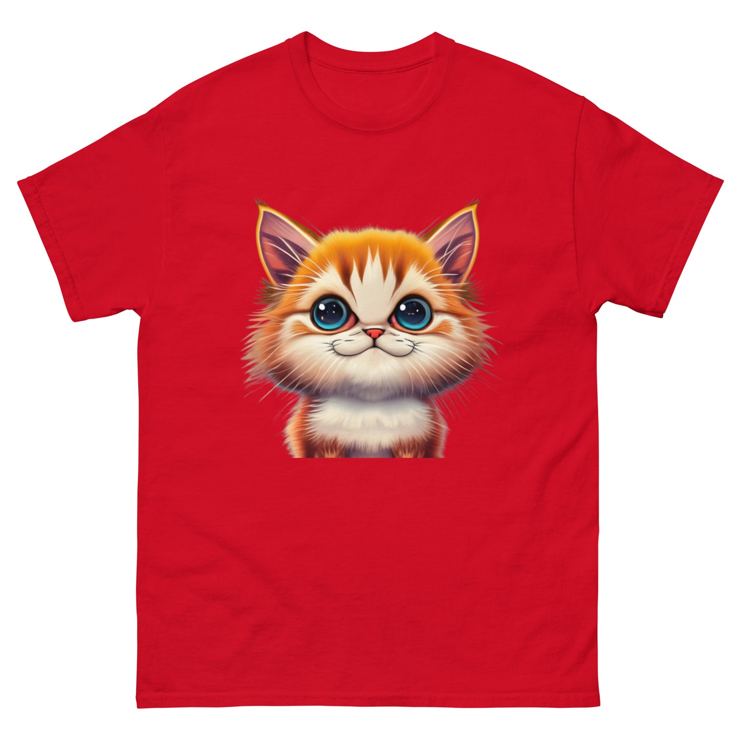 Cute Animated Cat T-Shirt | Playful Unique Design