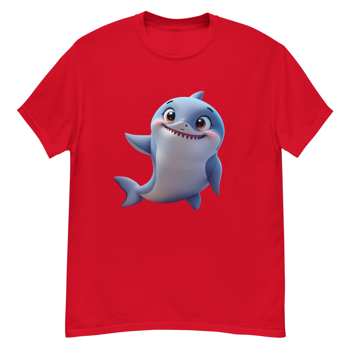 Animated Shark T-shirt in Cotton - Uniquely Designed