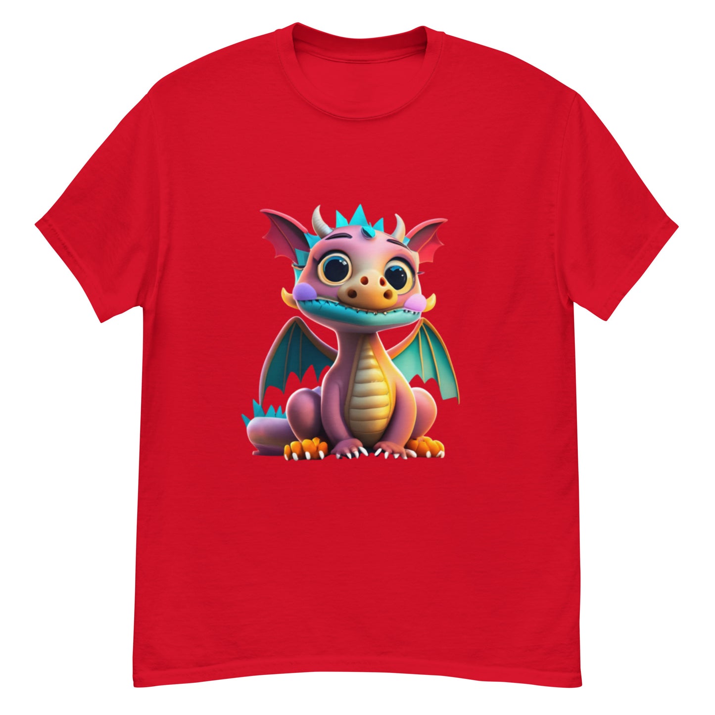 Rosa Drak-T-shirt