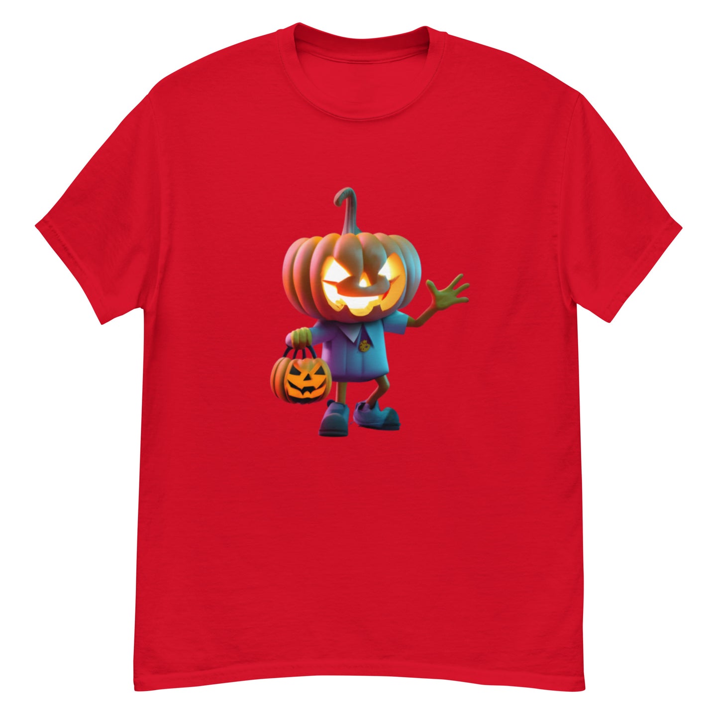 Stilren Halloween T-shirt med Halloween Gubbe