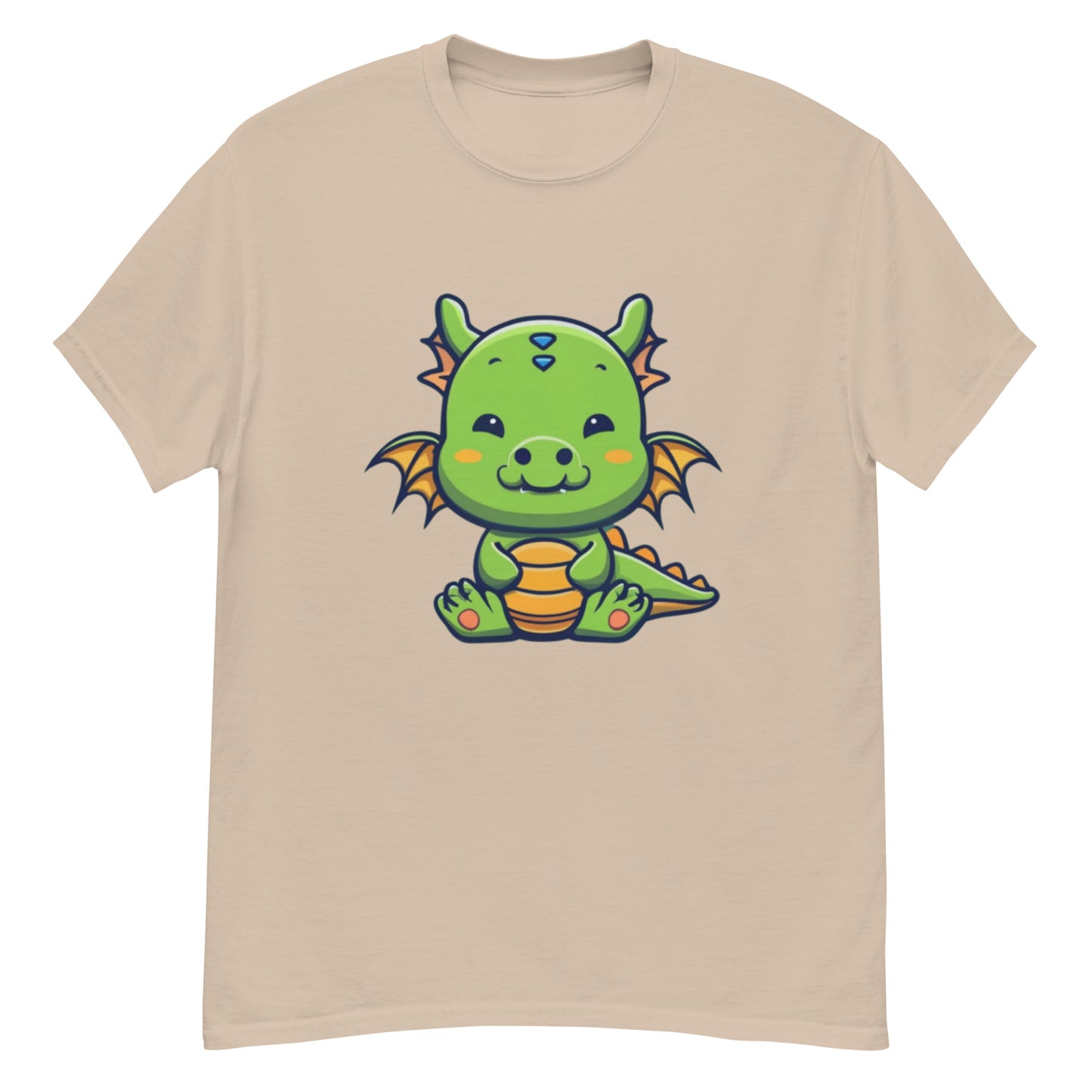 Cool Tecknad Grön Drake T-shirt | Låt Fantasin Flyga!