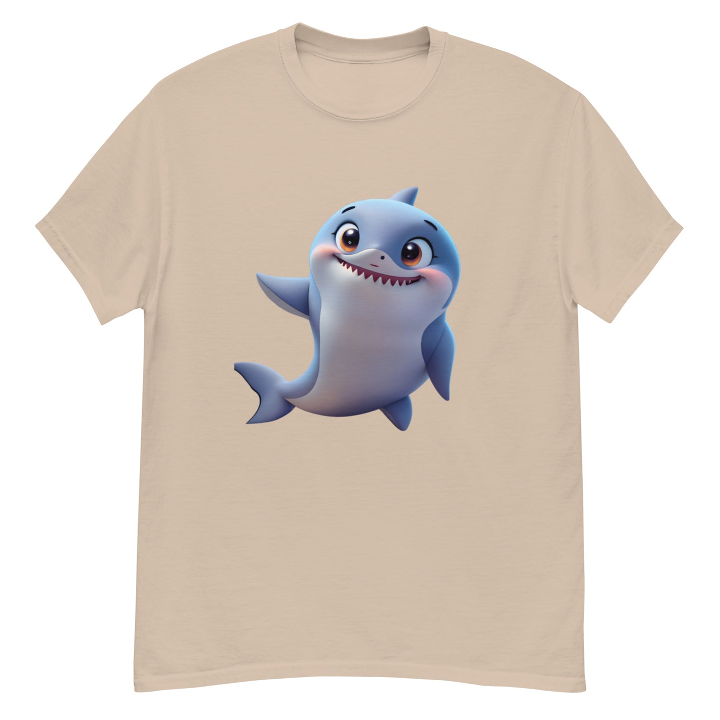 Animated Shark T-shirt in Cotton - Uniquely Designed