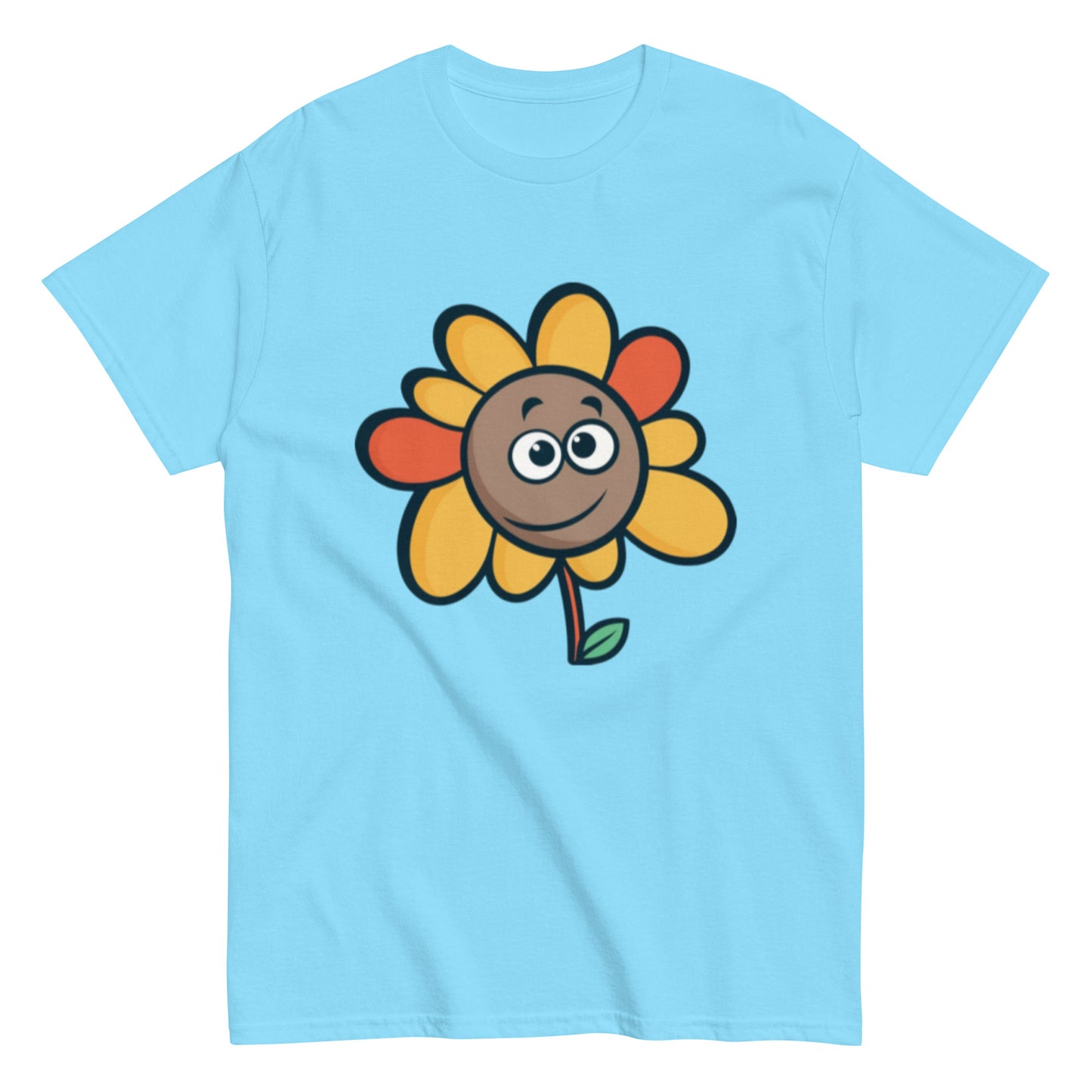 Colorful Animated Flower T-Shirt | Playful and Unique Design