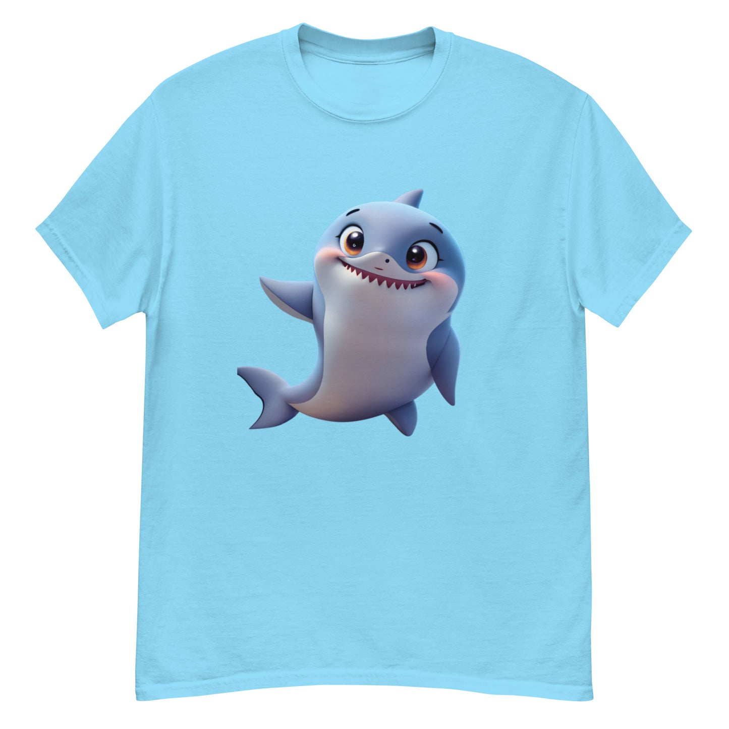 Animated Shark T-shirt in Cotton - Uniquely Designed
