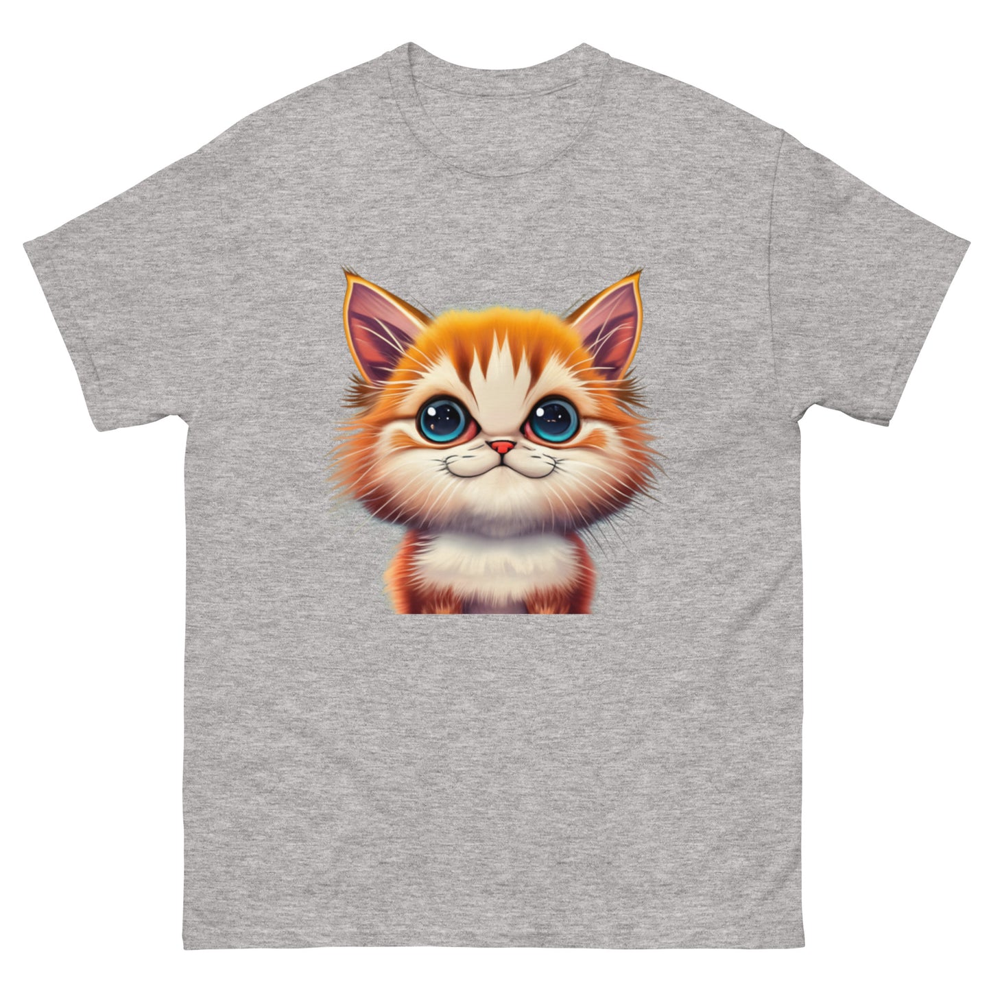 Cute Animated Cat T-Shirt | Playful Unique Design