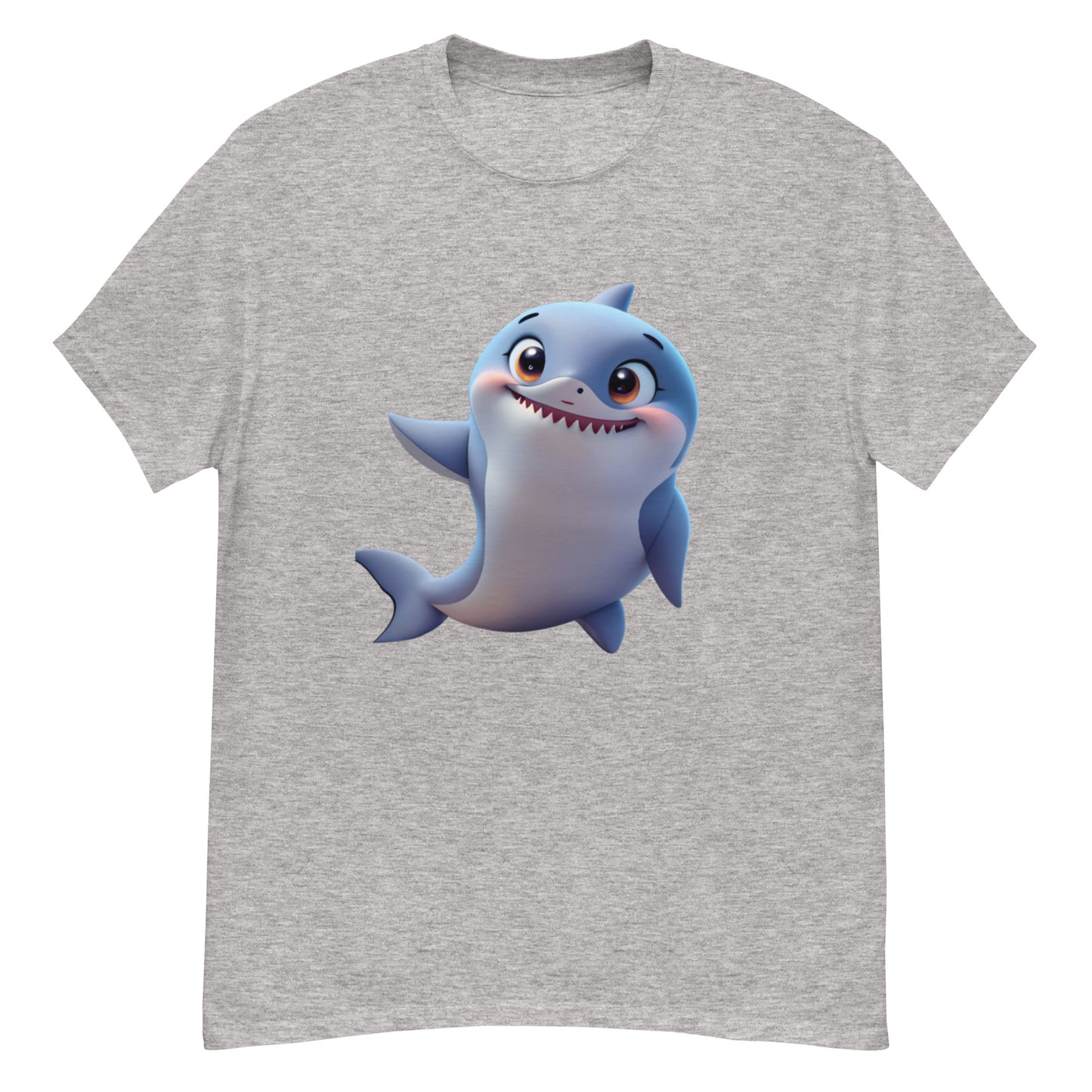 Animated Shark T-shirt in Cotton - Uniquely Designed