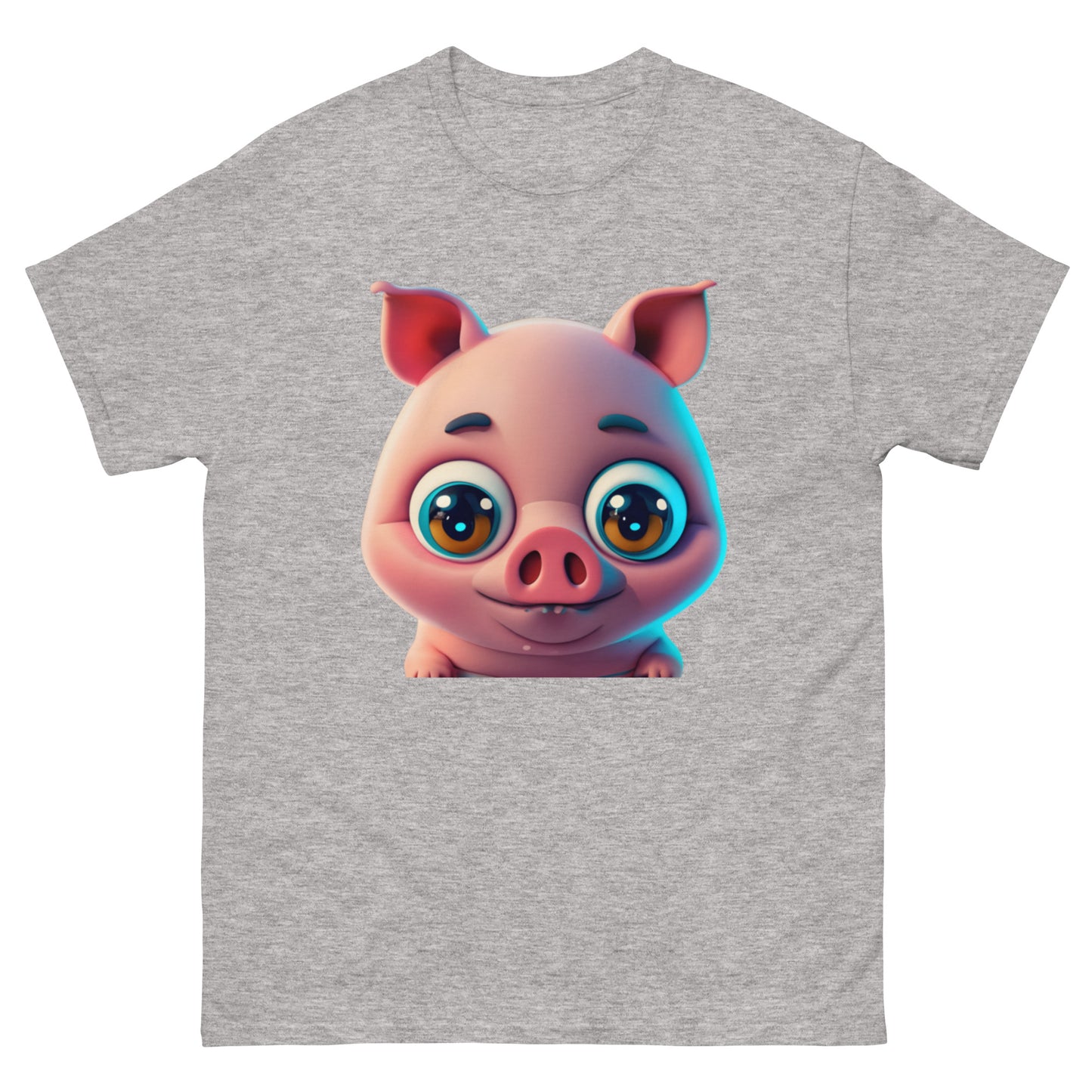 Adorable T-shirt Pig with Big Eyes