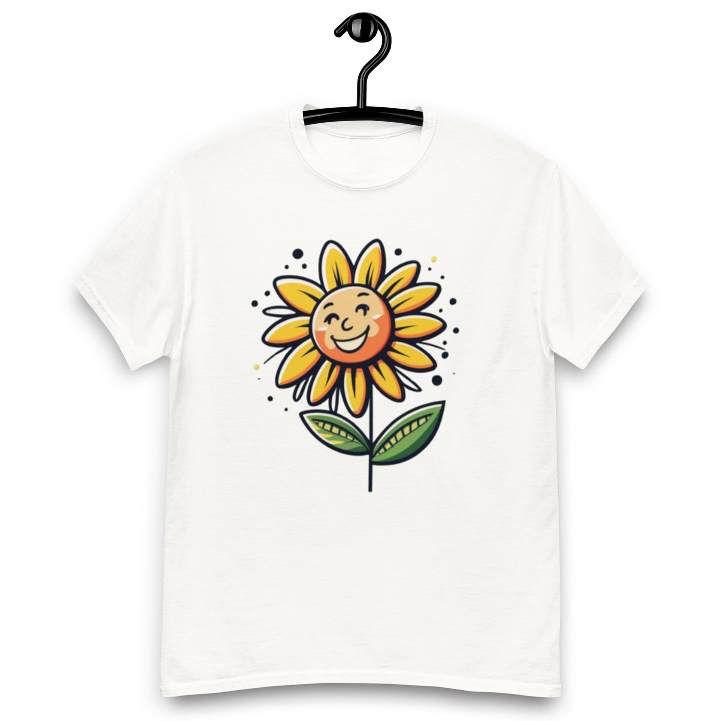 Gul Somrig Blomma T-shirt | Unik Blommönster