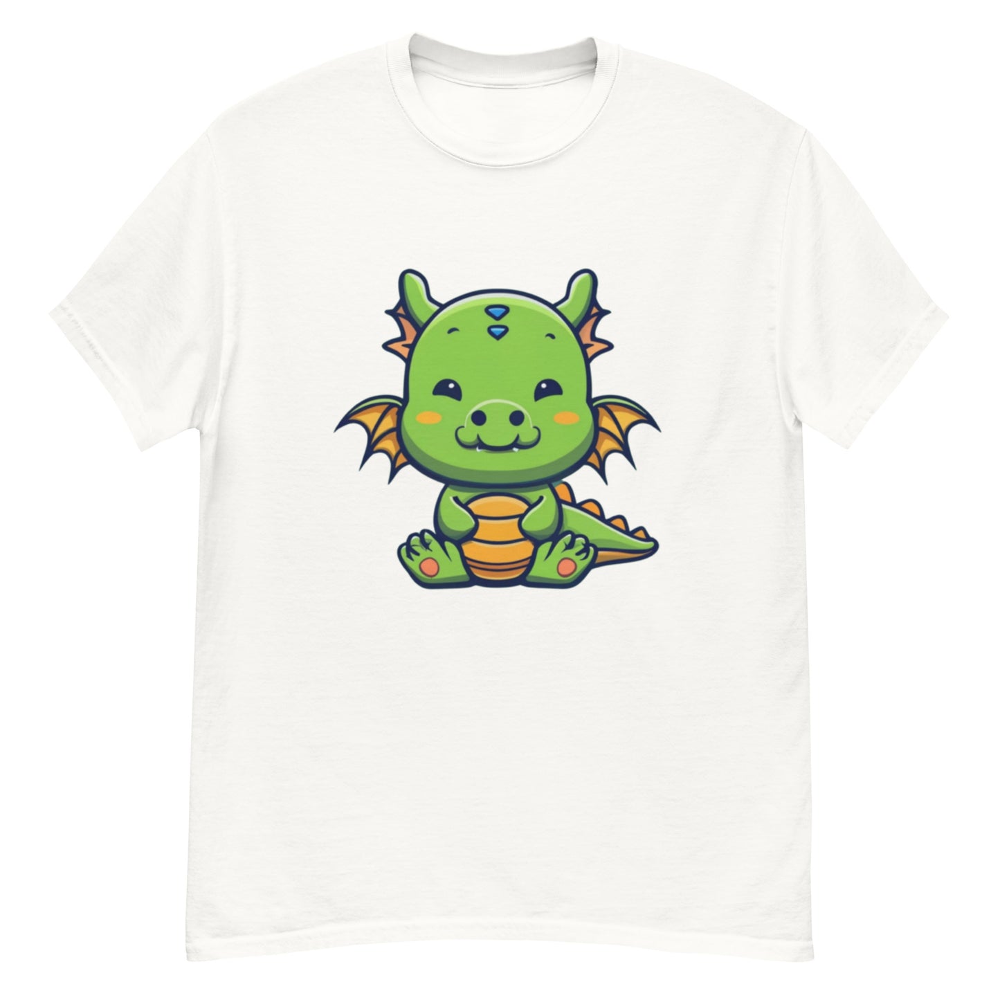 Cool Tecknad Grön Drake T-shirt | Låt Fantasin Flyga!