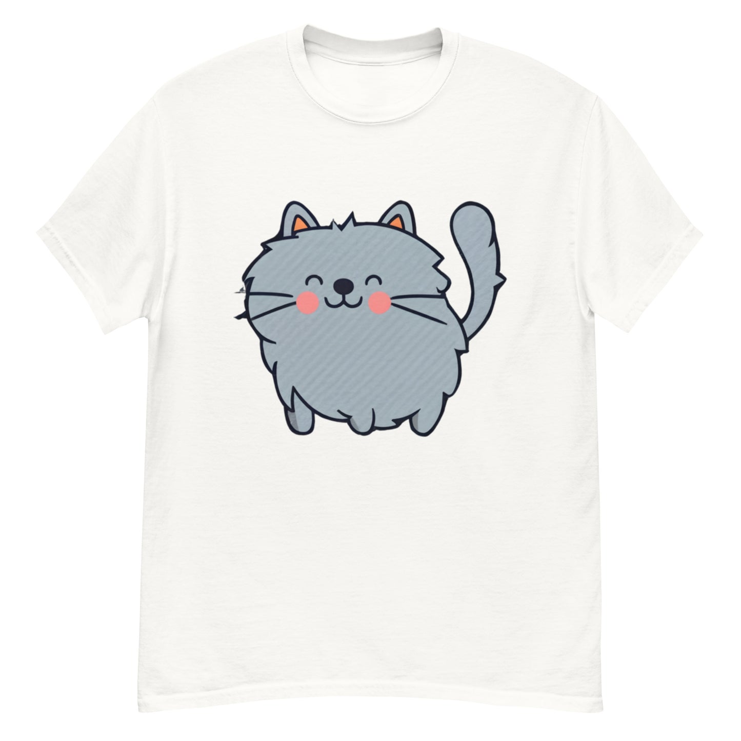 Satisfied Gray Cat T-Shirt | Spread Laughter and Cat Love!