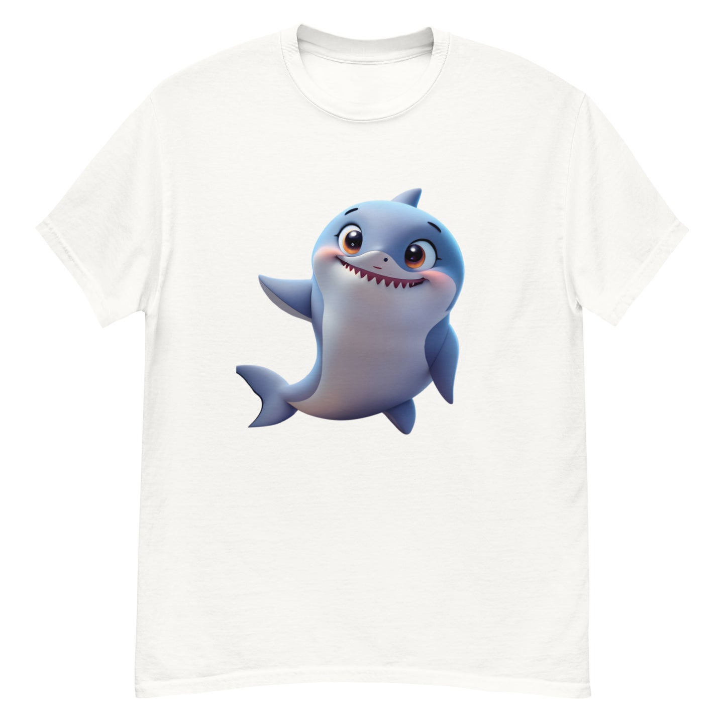 Animated Shark T-shirt in Cotton - Uniquely Designed