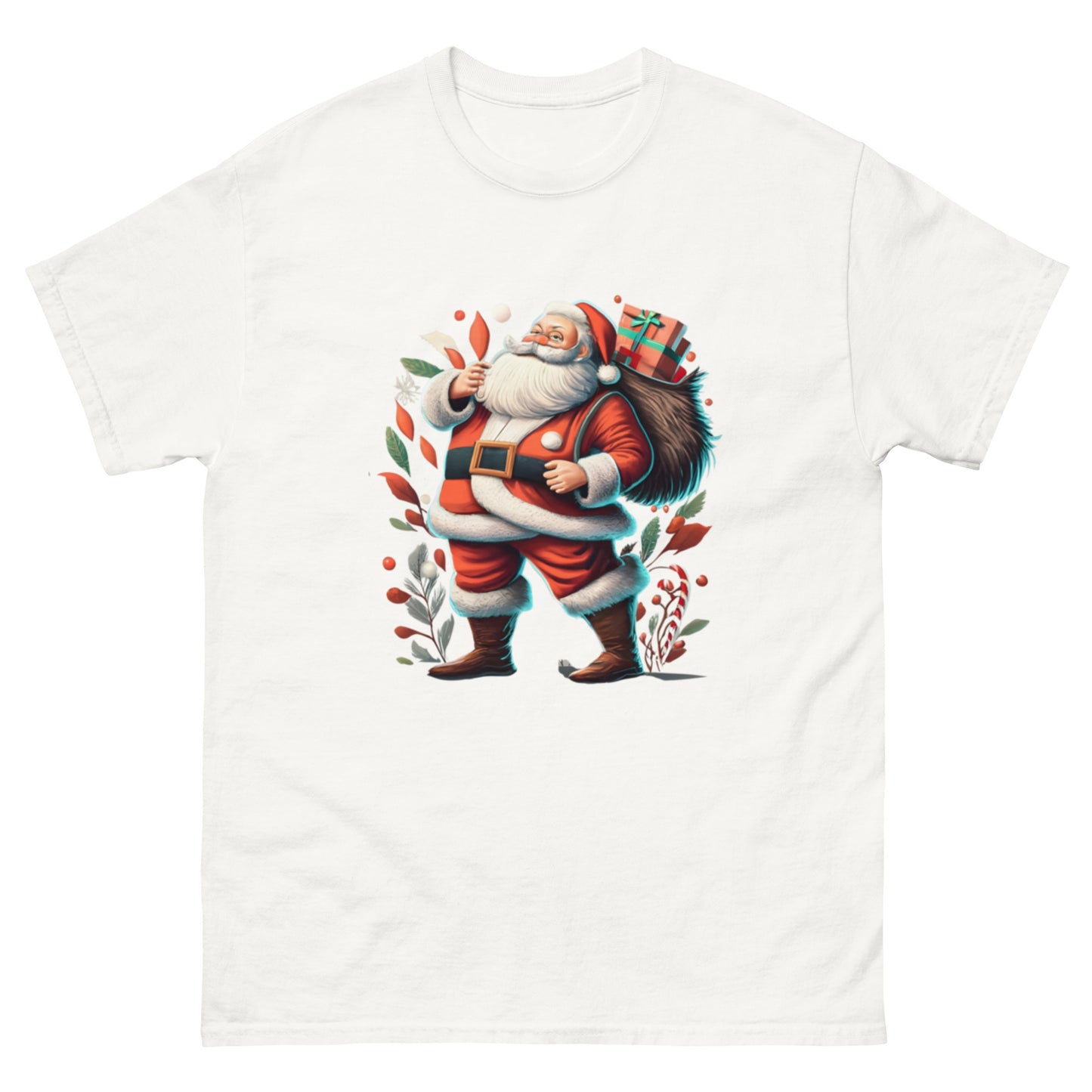 Spread Christmas cheer with our Animated Santa T-Shirt