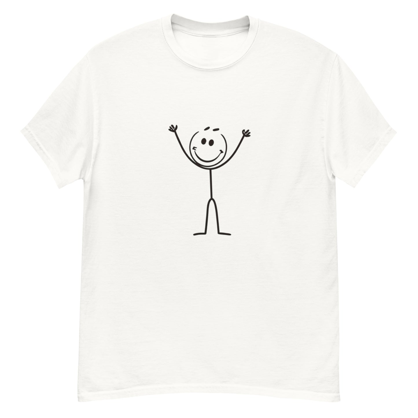 Unik T-shirt med Streckgubbe – Enkel, Rolig och Trendig!