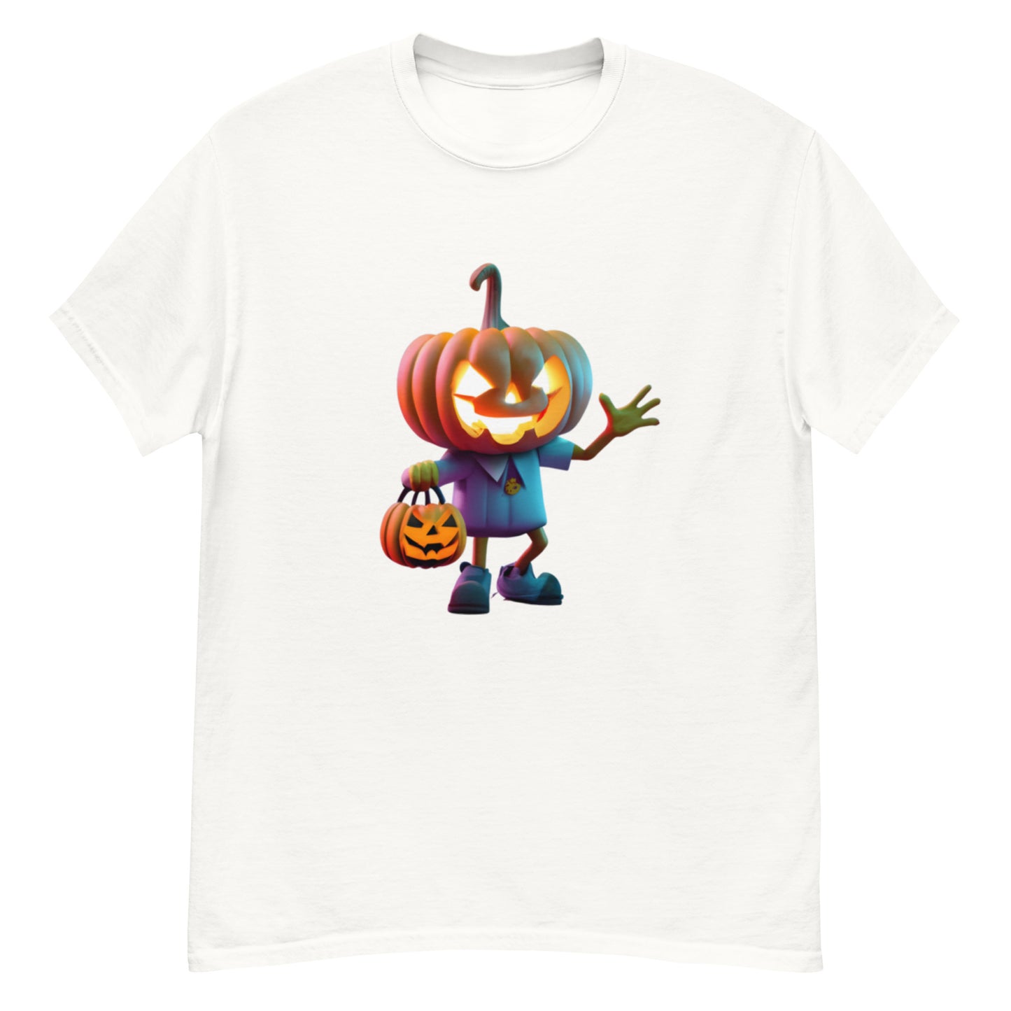 Stilren Halloween T-shirt med Halloween Gubbe